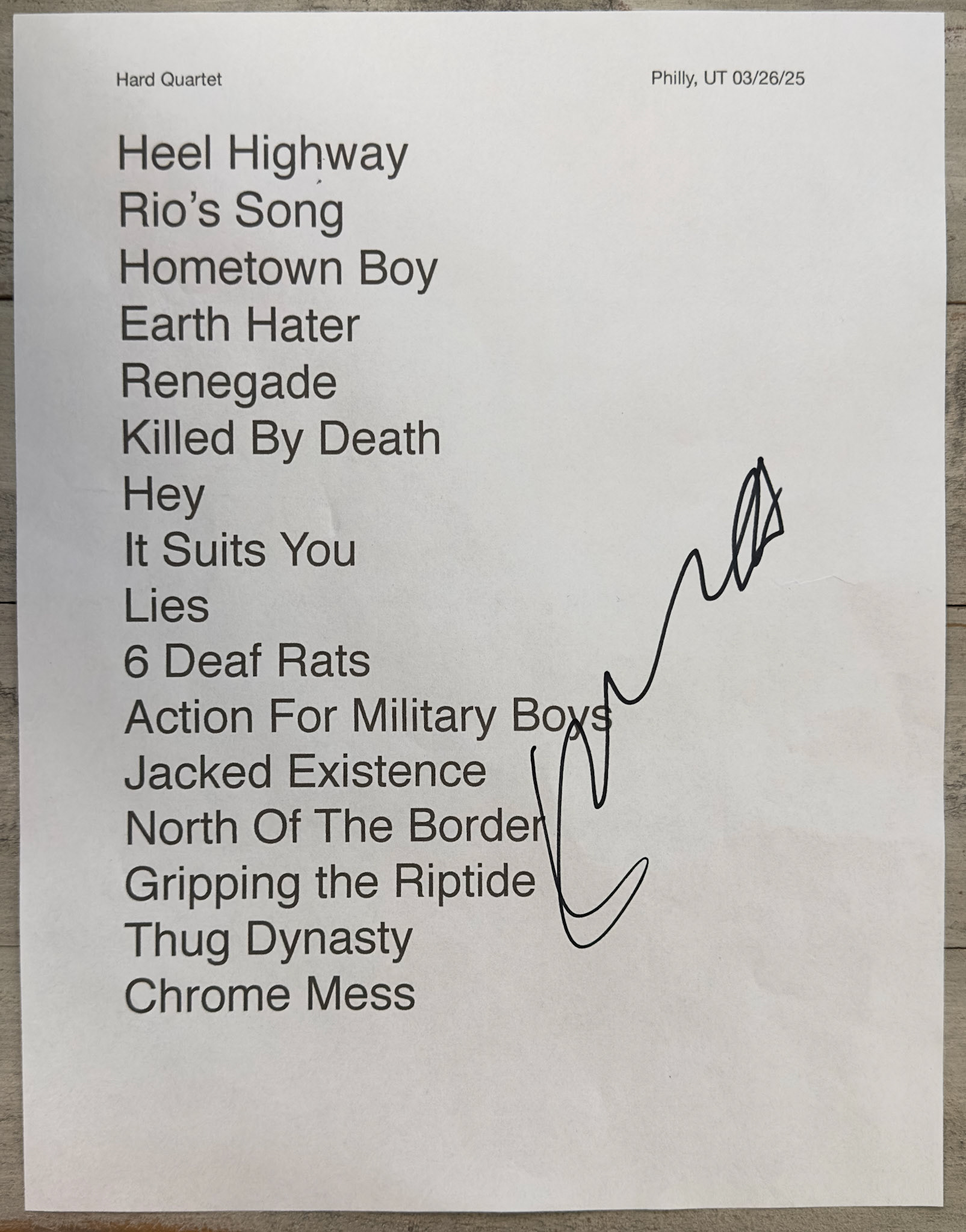 the Hard Quartet @ Union Transfer 3/26/25