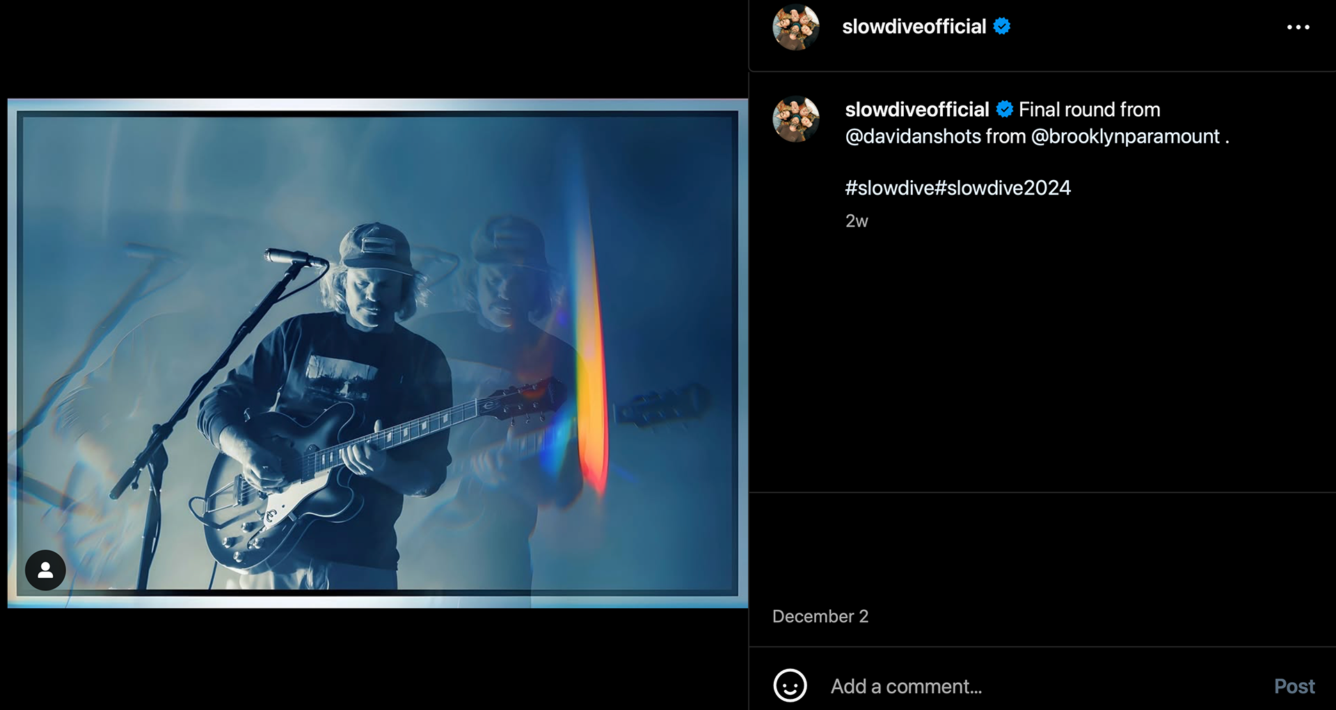 reposted by Slowdive