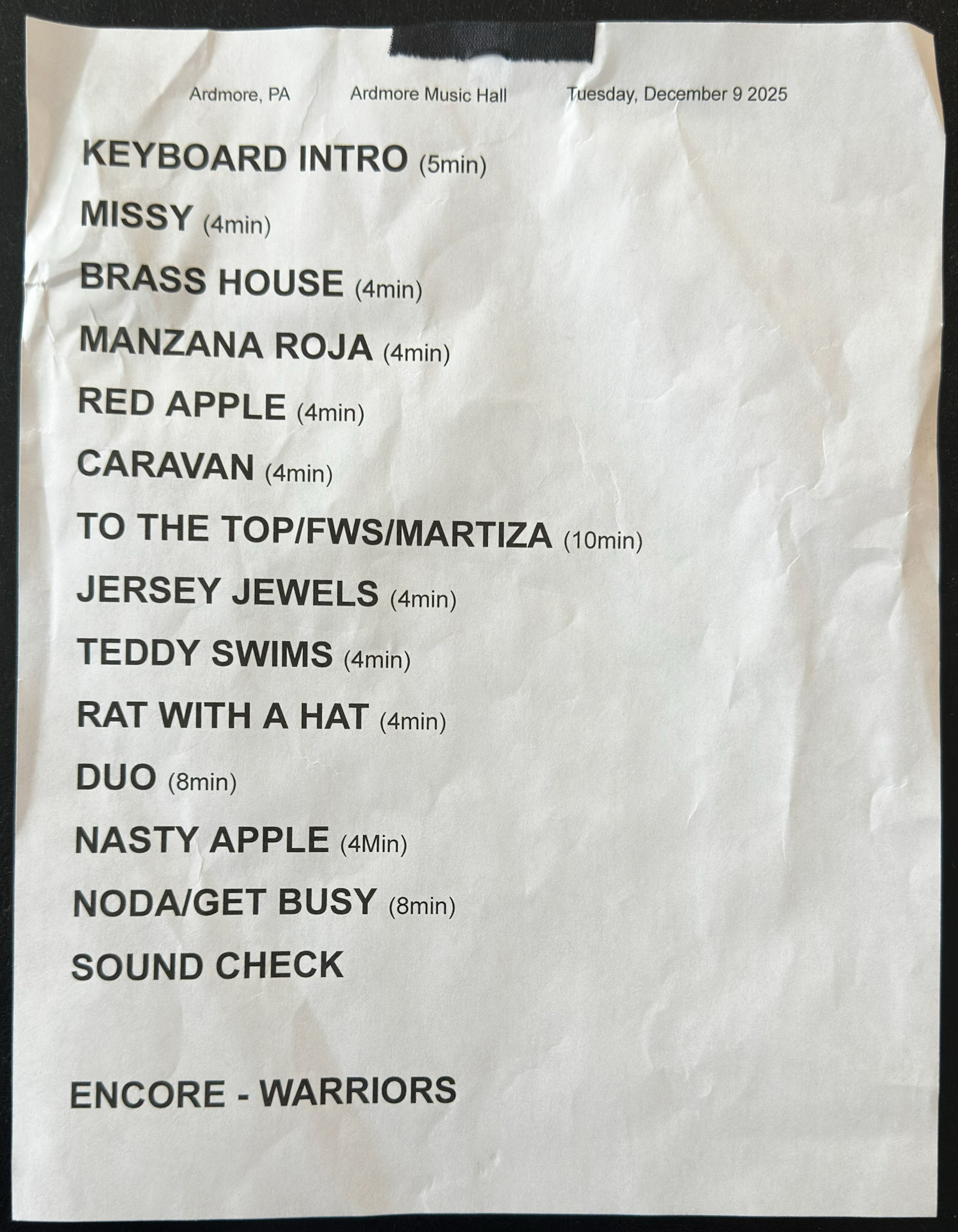 Too Many Zooz @ Ardmore Music Hall 12/9/25