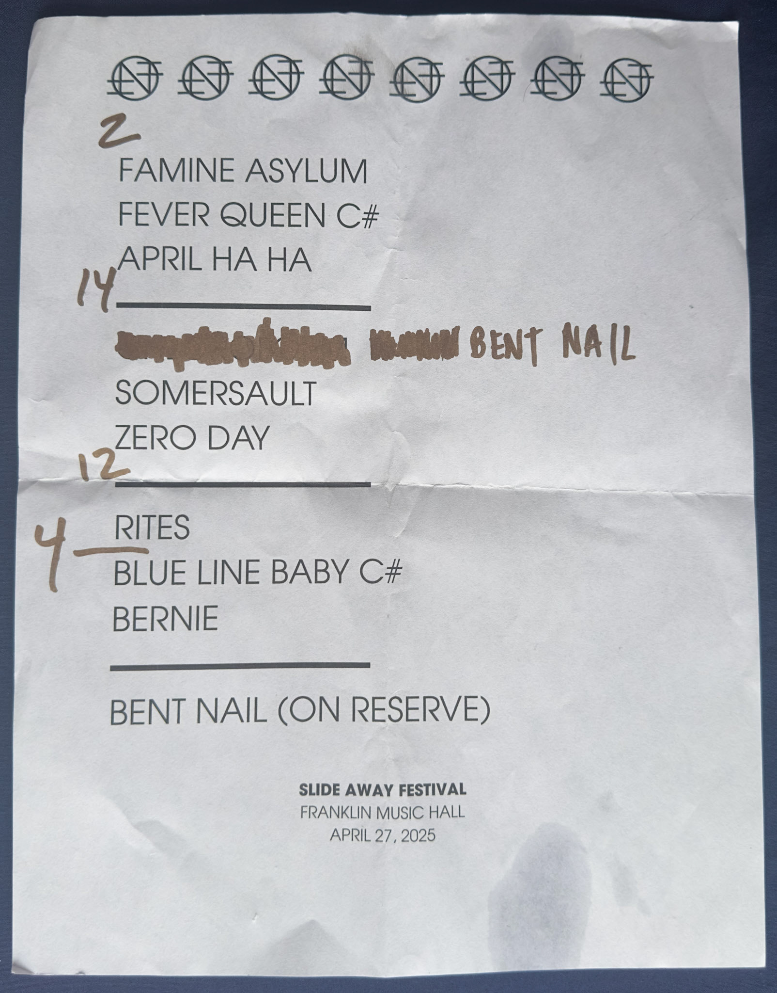 Nothing @ Slide Away @ Franklin Music Hall 4/27/25