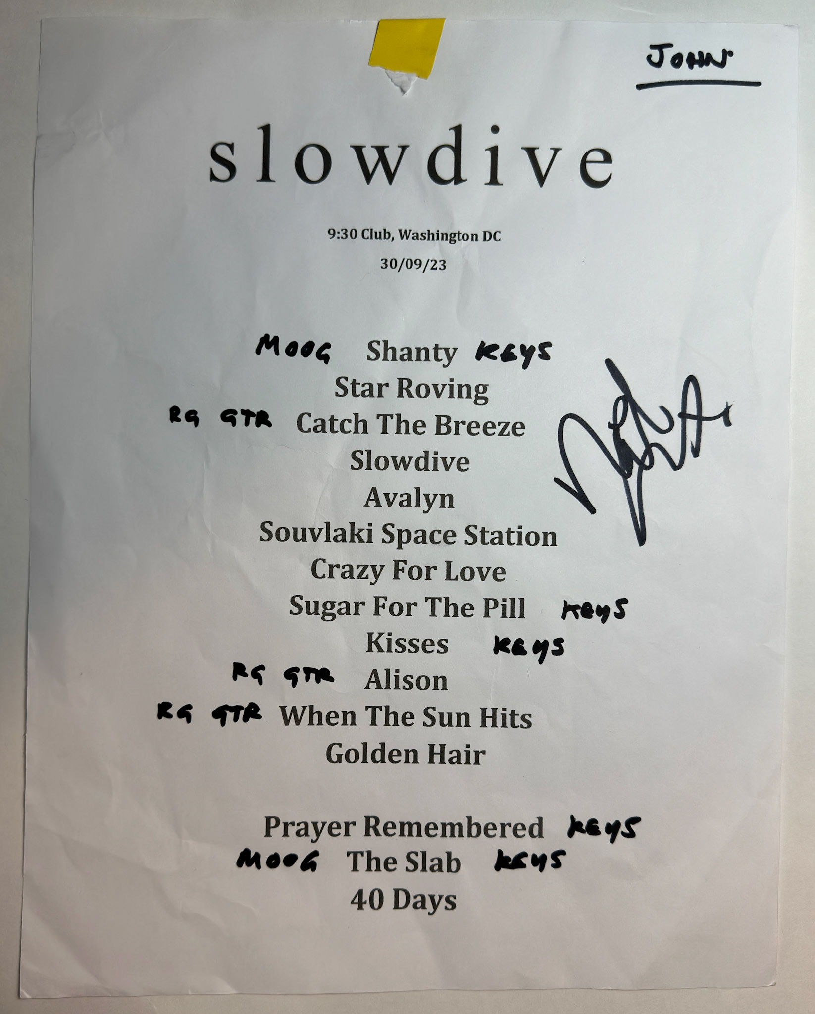 Slowdive @ 9:30 Club DC 9/30/23