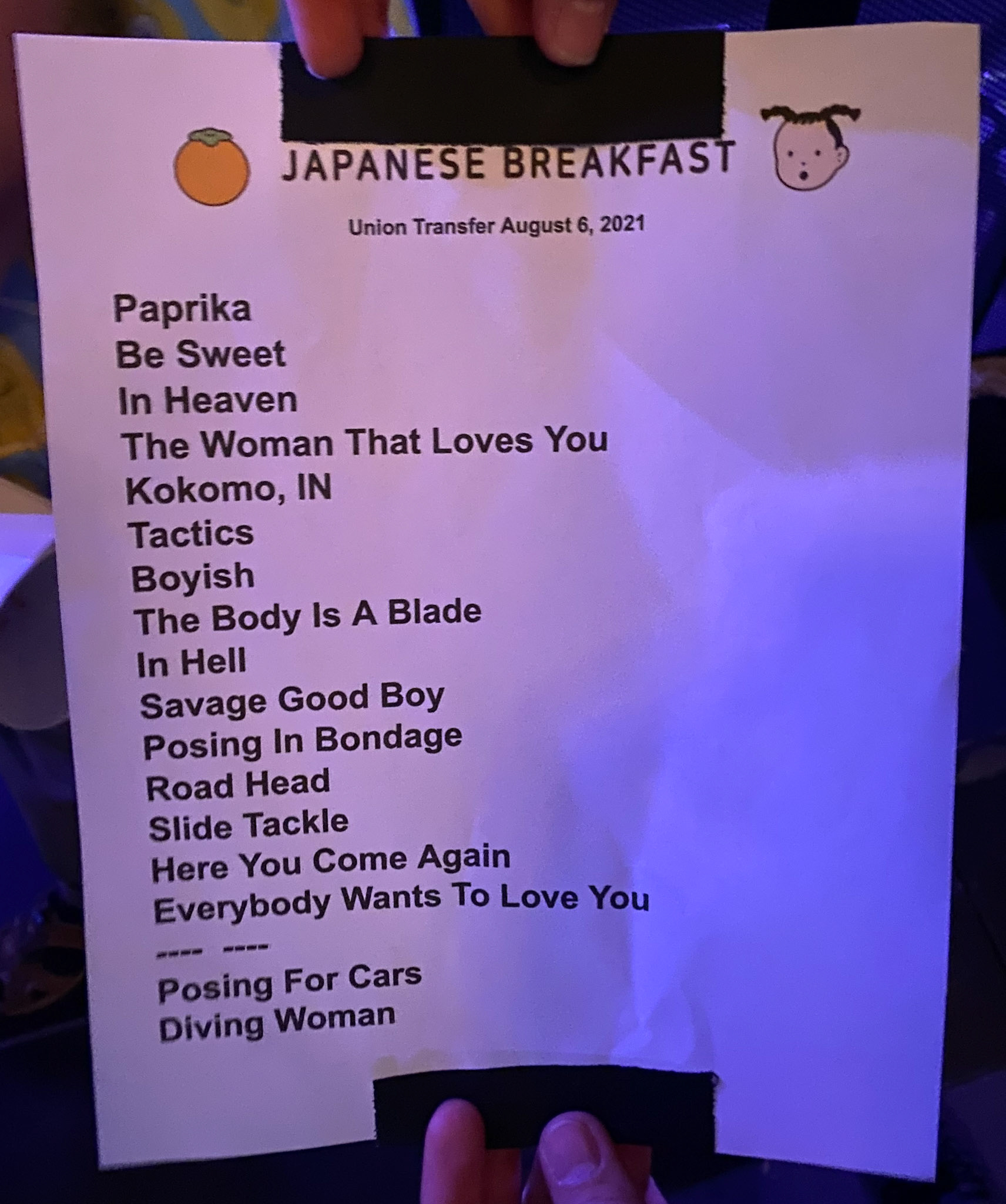 Japanese Breakfast @ Union Transfer 8/6/21 (first UT show after covid lockdown!)