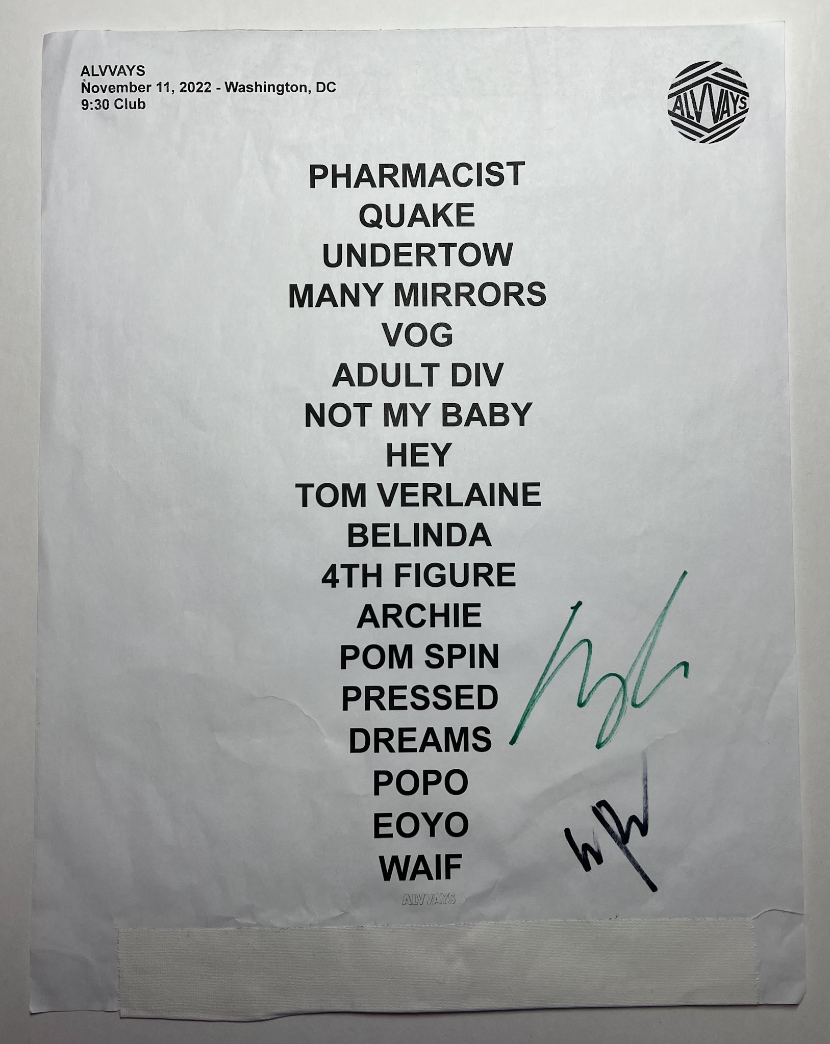 Alvvays @ 9:30 Club DC 11/11/22