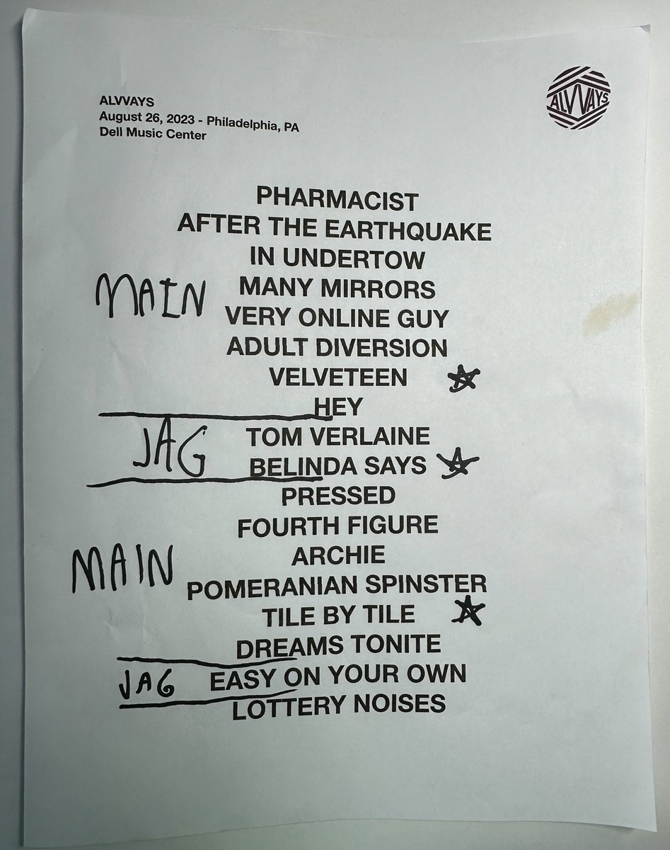 Alvvays @ the Dell 8/26/23