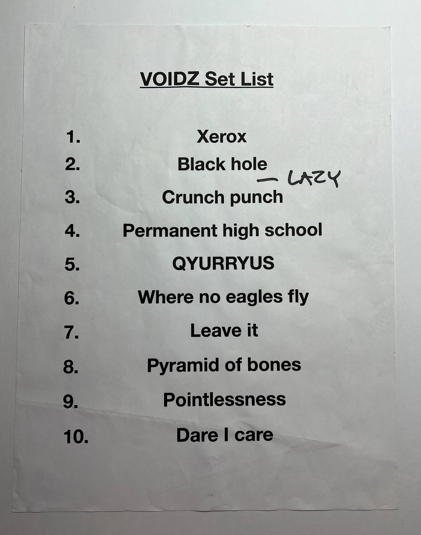 The Voidz @ Solar Myth 6/11/18