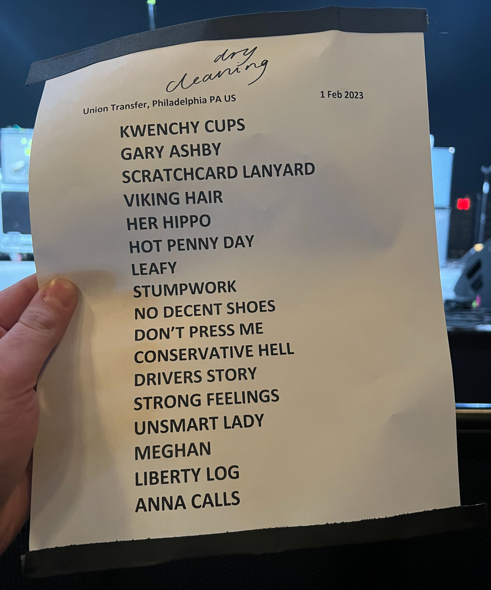 Dry Cleaning @ Union Transfer 2/1/23