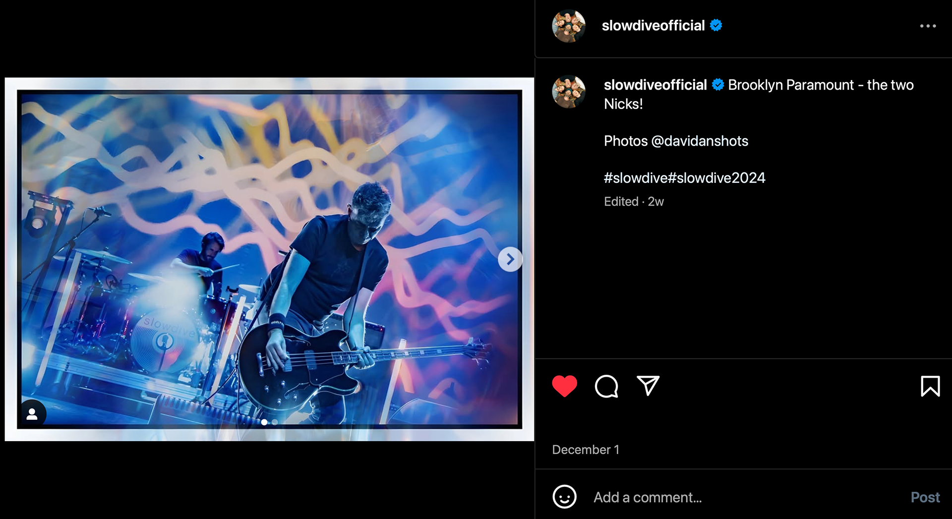 reposted by Slowdive