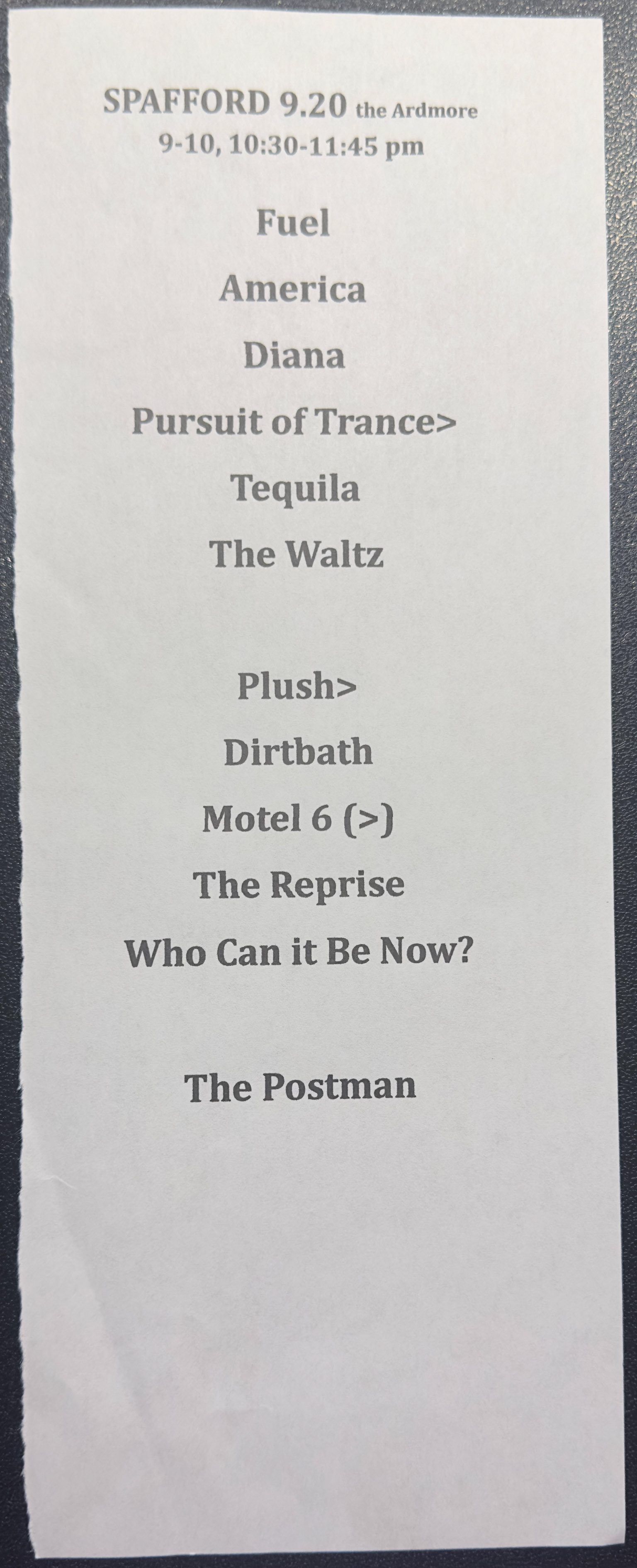 Spafford @ Ardmore Music Hall 9/20/24