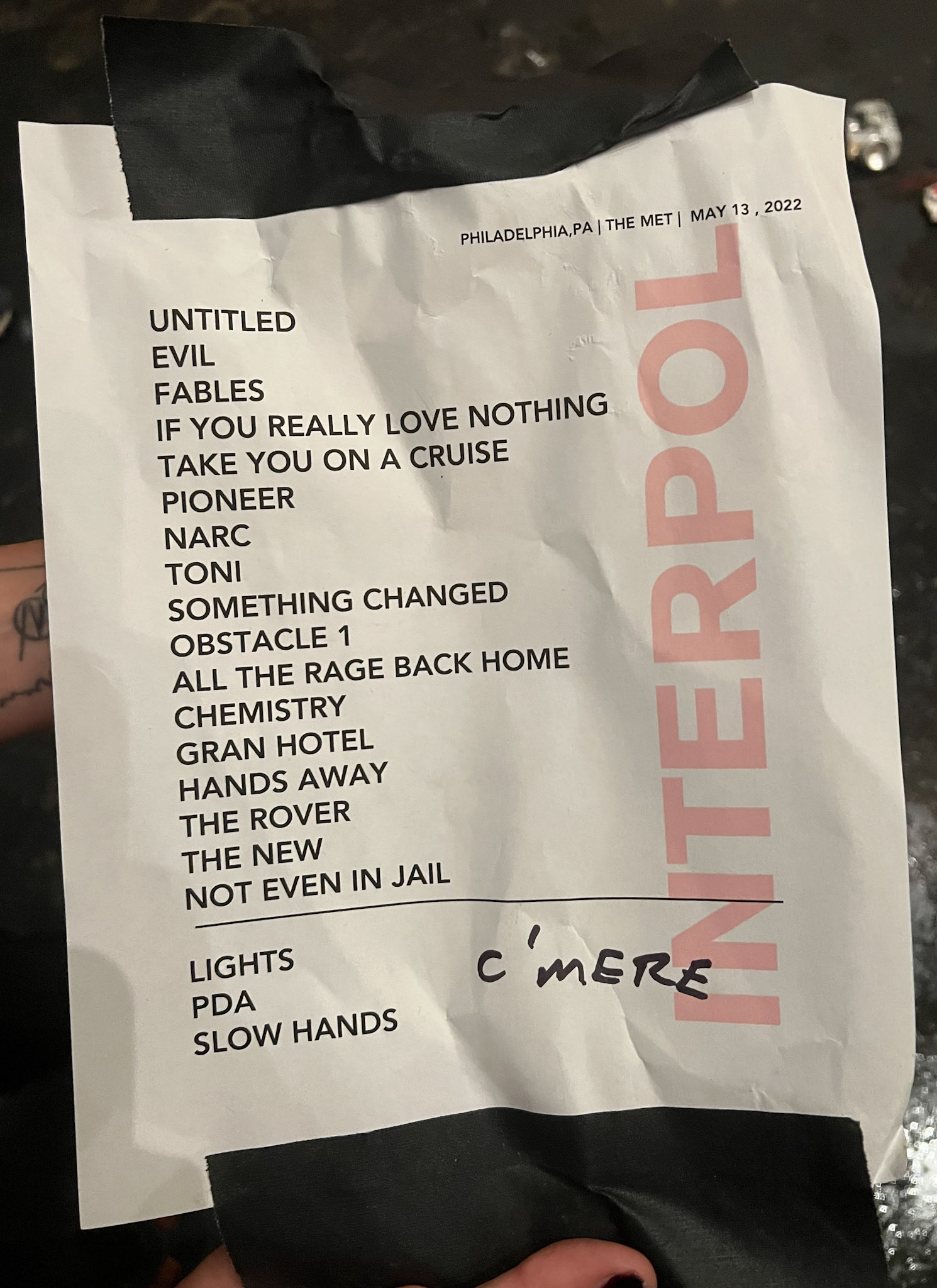 Interpol @ the Met 5/13/22