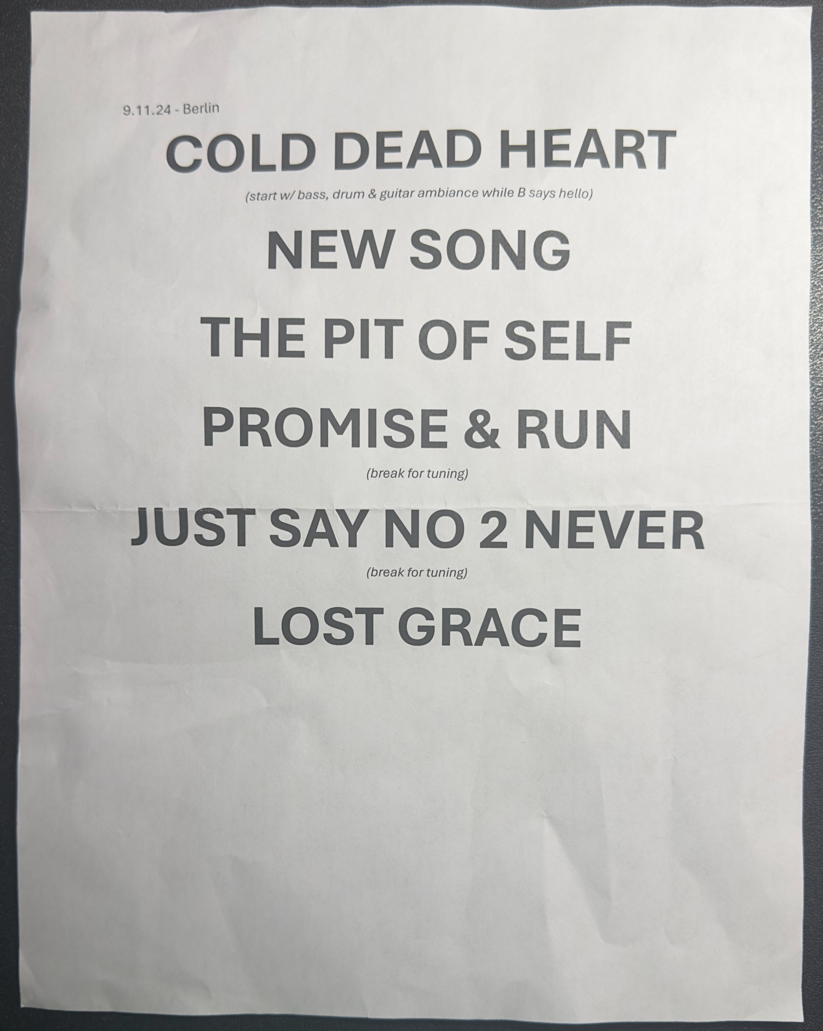 Hesitant @ Berlin Under A NYC 9/11/24