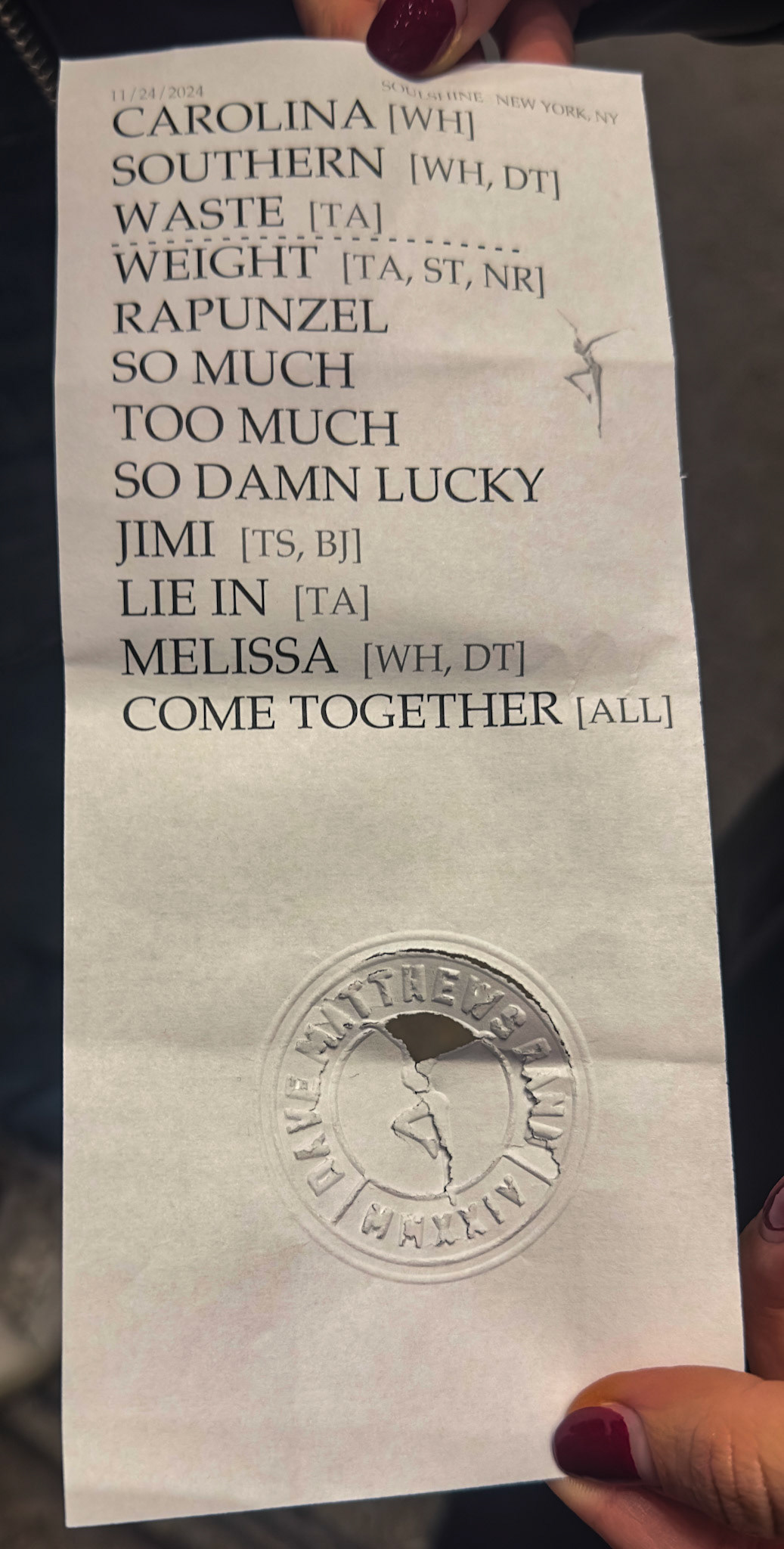 Dave Matthews Band @ MSG 11/24/24