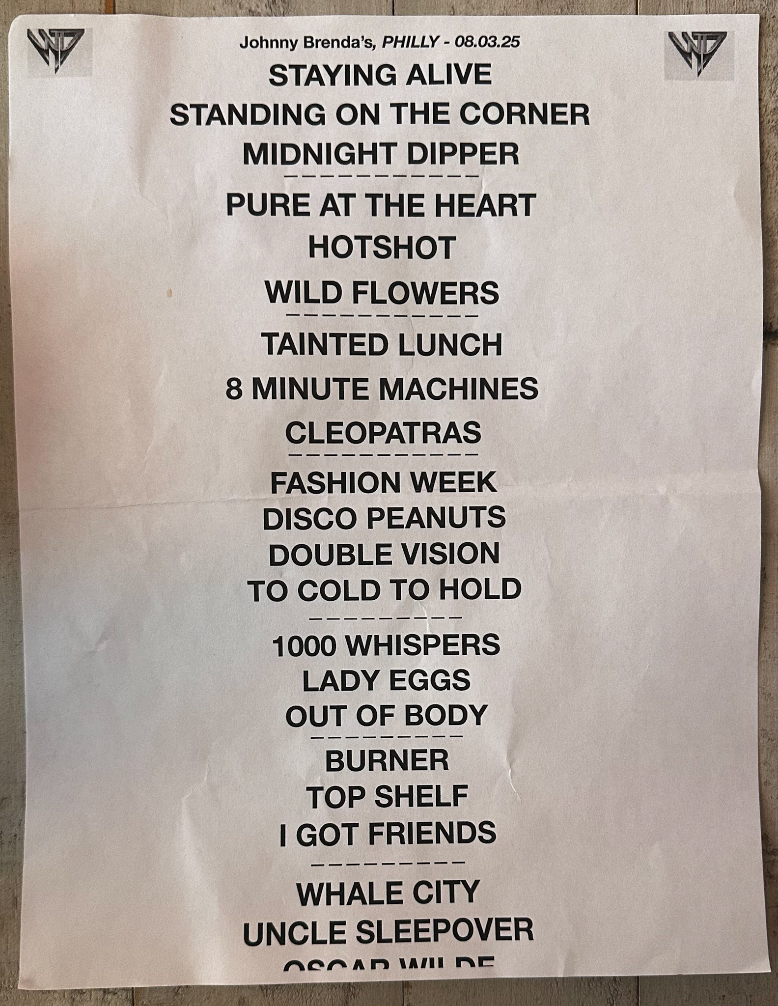 Warmduscher @ Johnny Brenda's 3/8/25