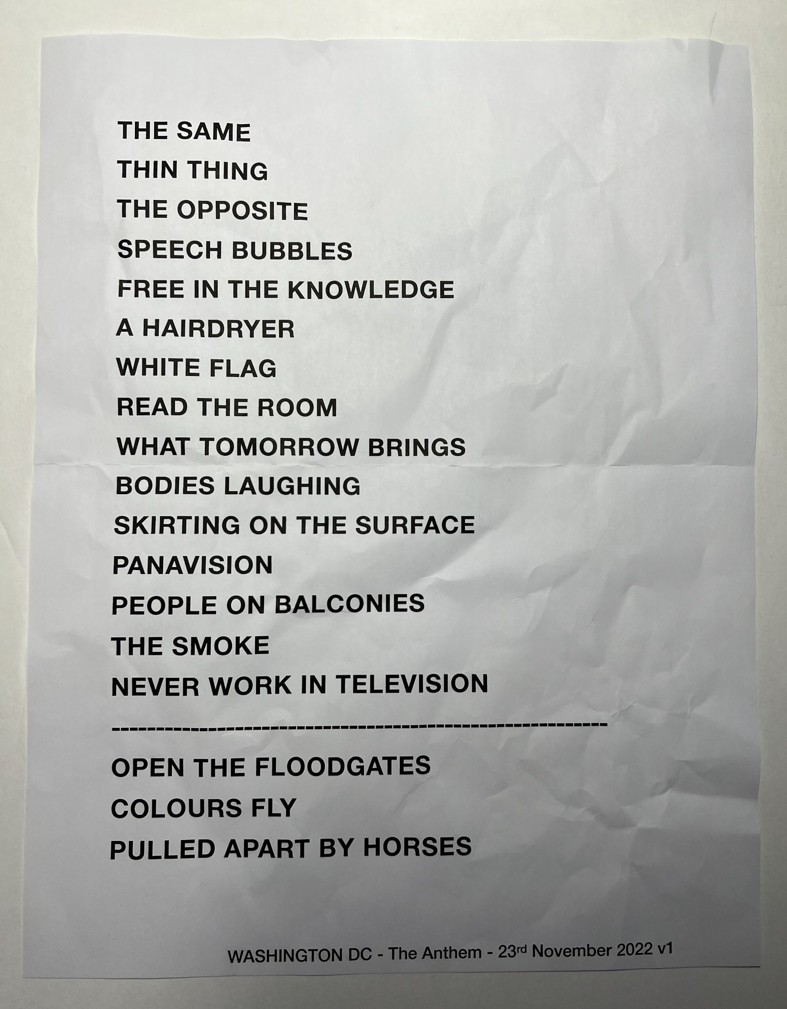 the Smile @ the Anthem DC 11/23/22