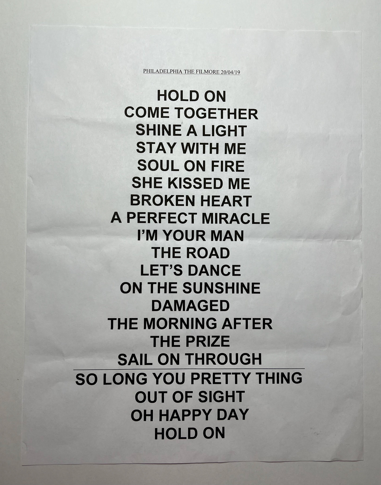 Spiritualized @ the Fillmore 4/19/19