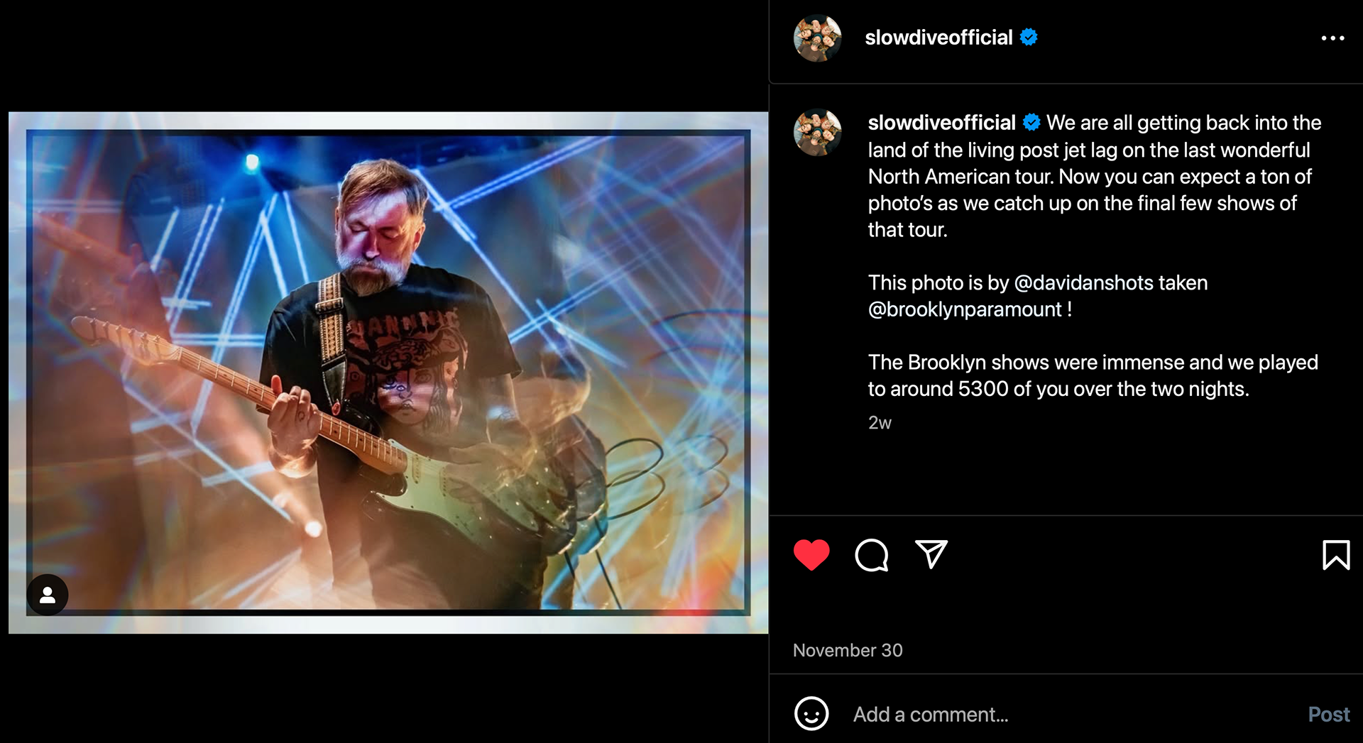 reposted by Slowdive