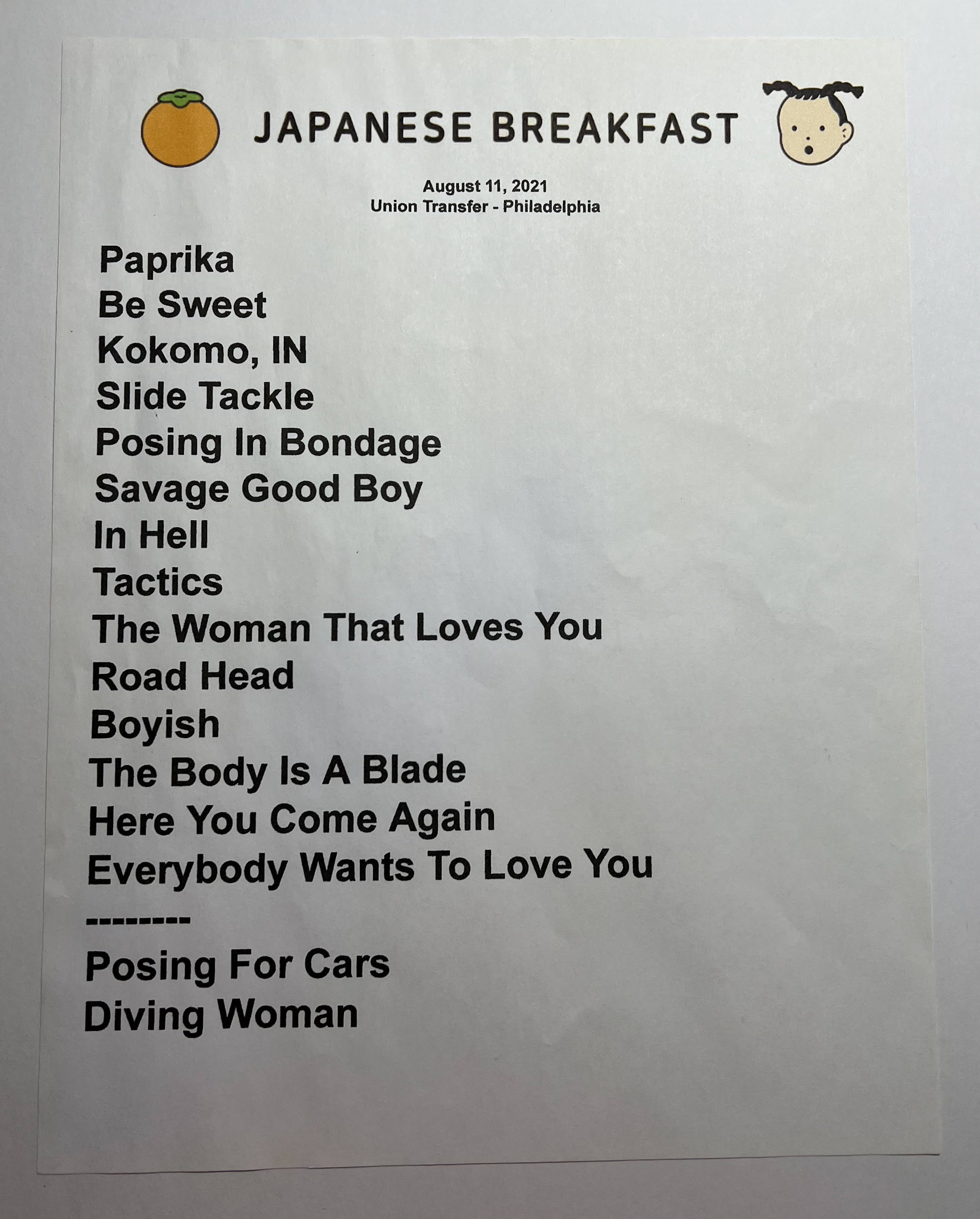 Japanese Breakfast @ Union Transfer 8/11/21