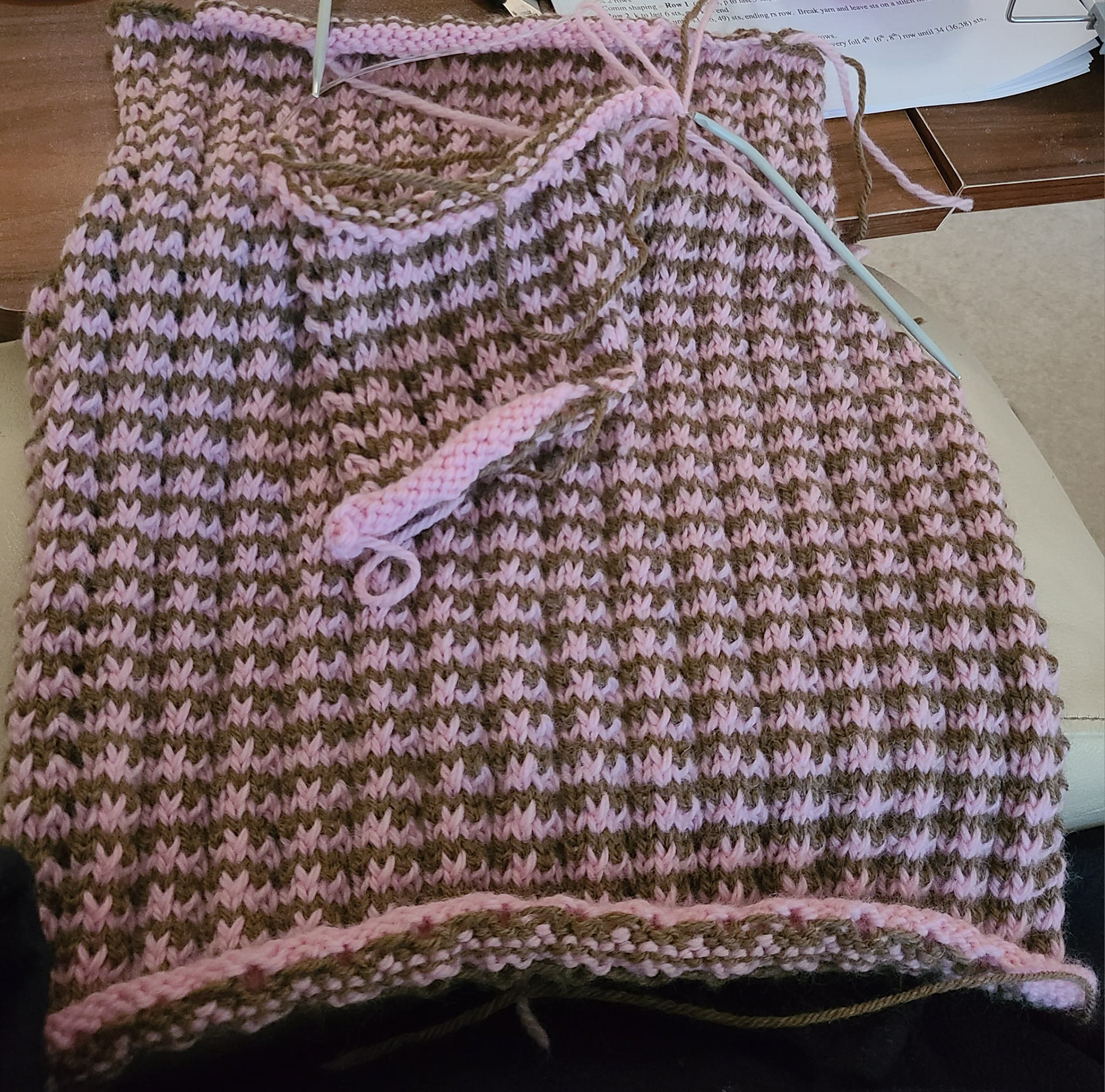 Child's Long Bolero in 100% BWM Wool