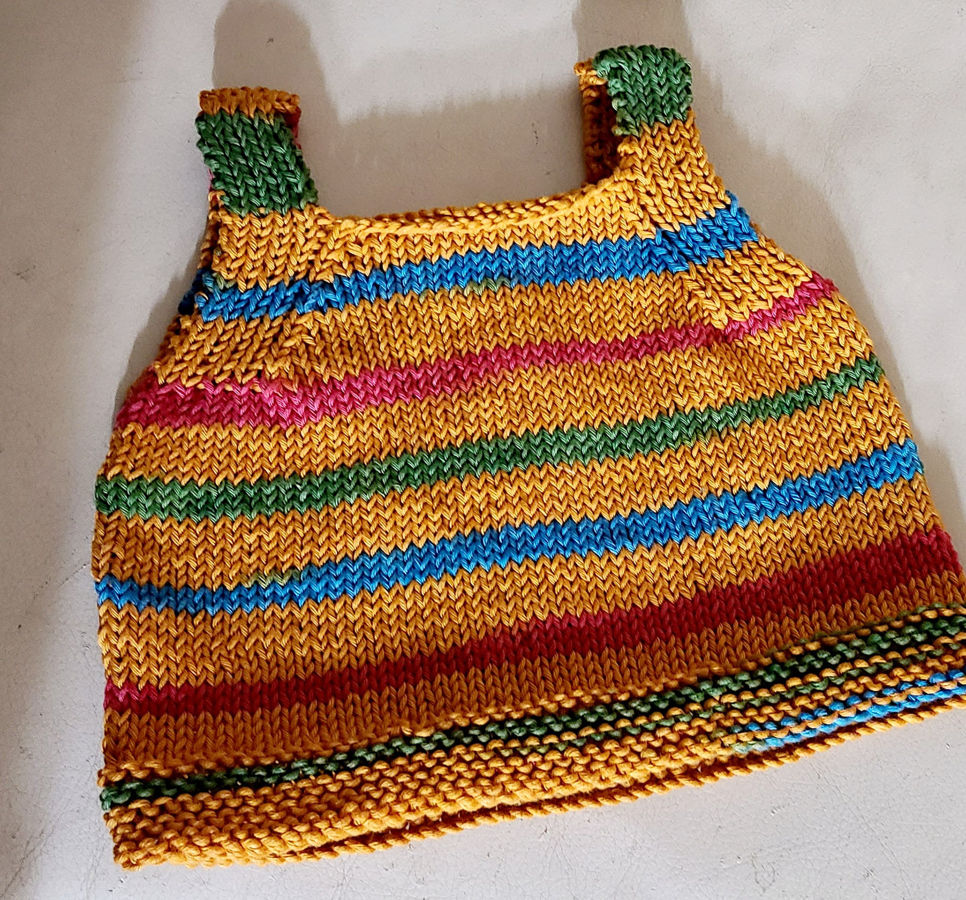 Child's Vest in 8ply Anchor Magicline Cotton