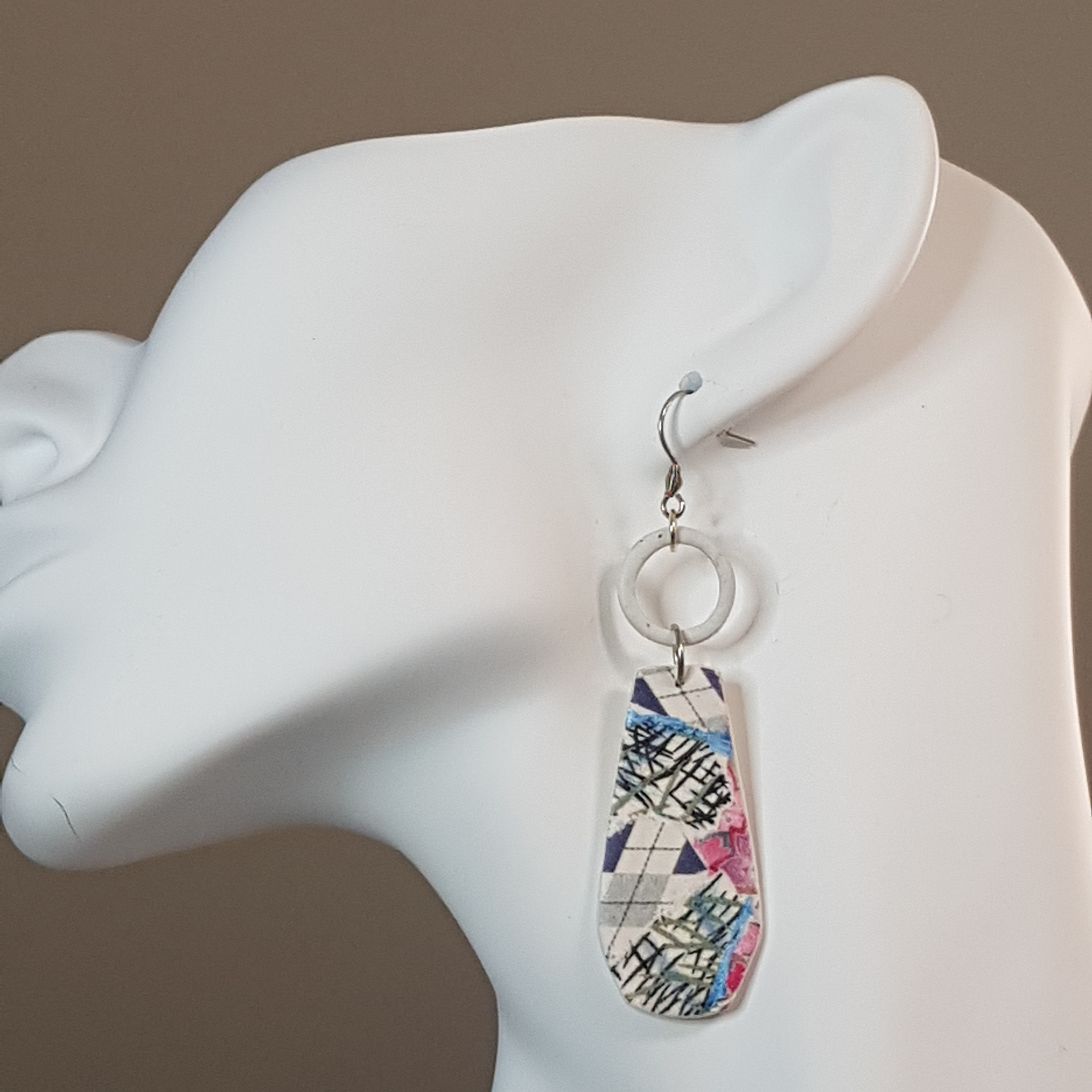 Transfer montage on polymer clay