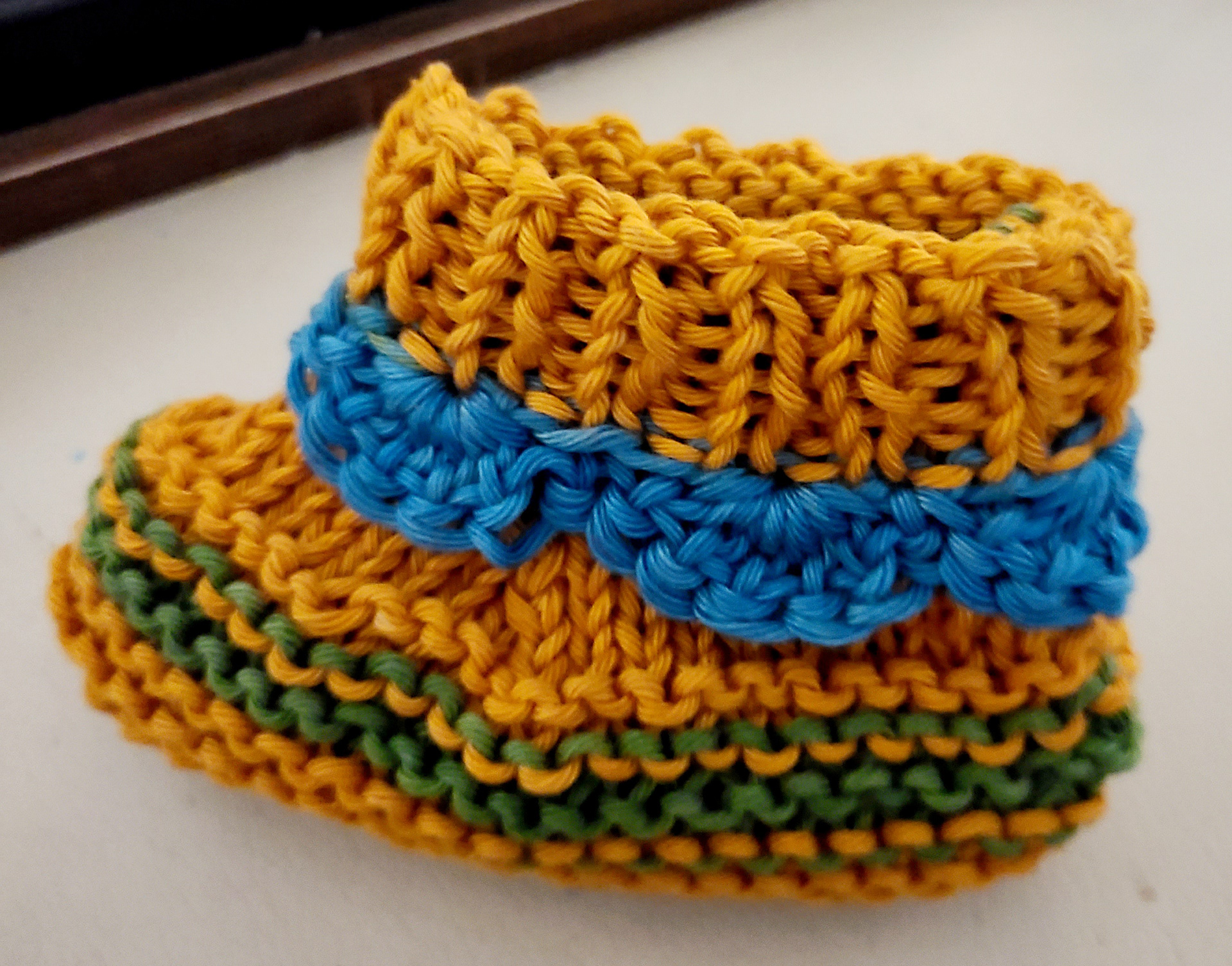 8ply Cotton Anchor Magicline Bootees