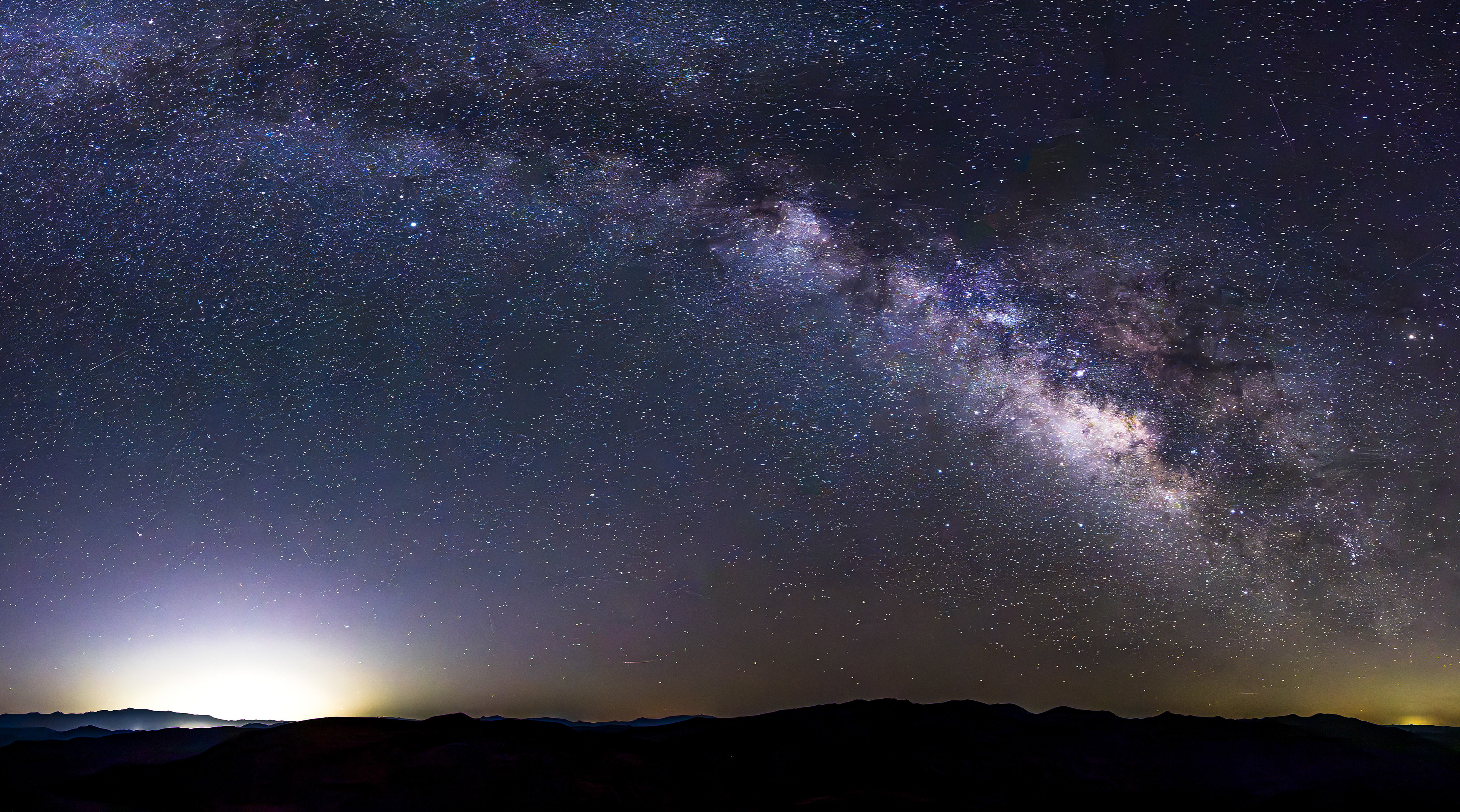 Milky Way with Las Vegas lights