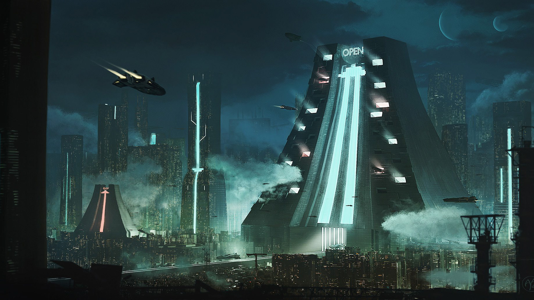 sci fi city destroyed