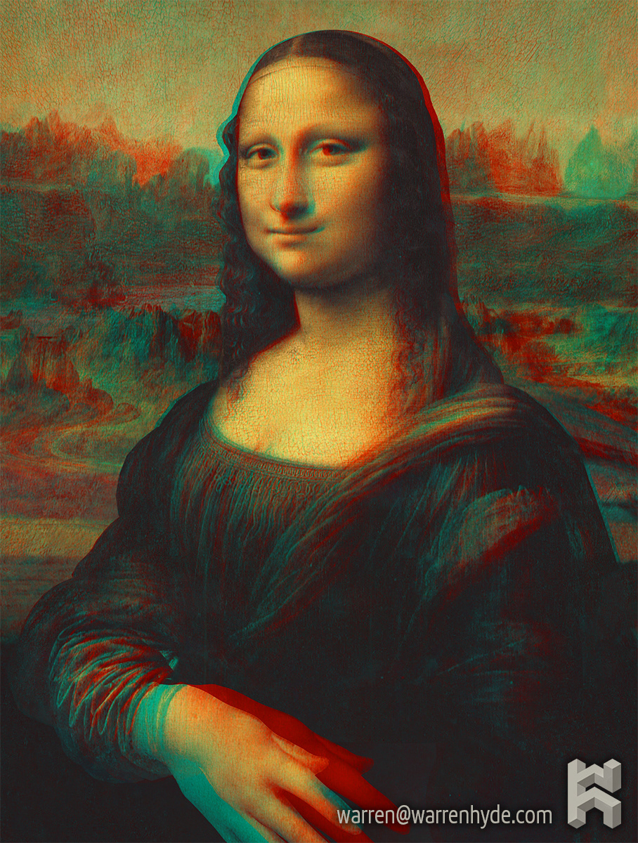 Mona Lisa Anaglyph