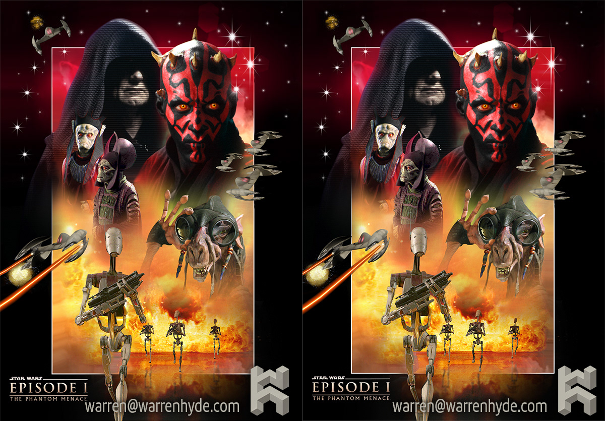 Star Wars Episode I Poster Stereo
