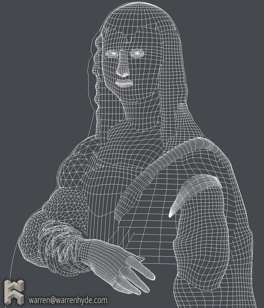 Mona Lisa Wireframe