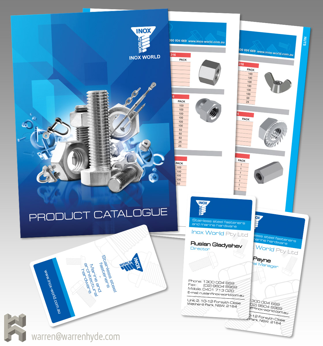 Inox corporate stationery