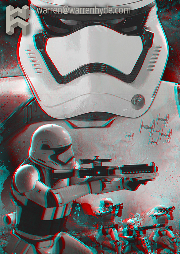 Star Wars Concept Poster Anaglyph