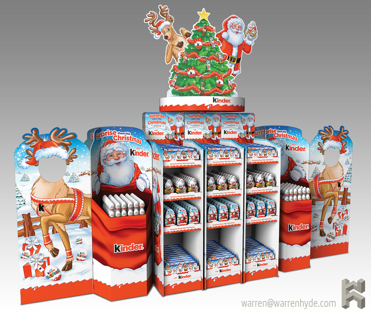 Kinder Continent Display