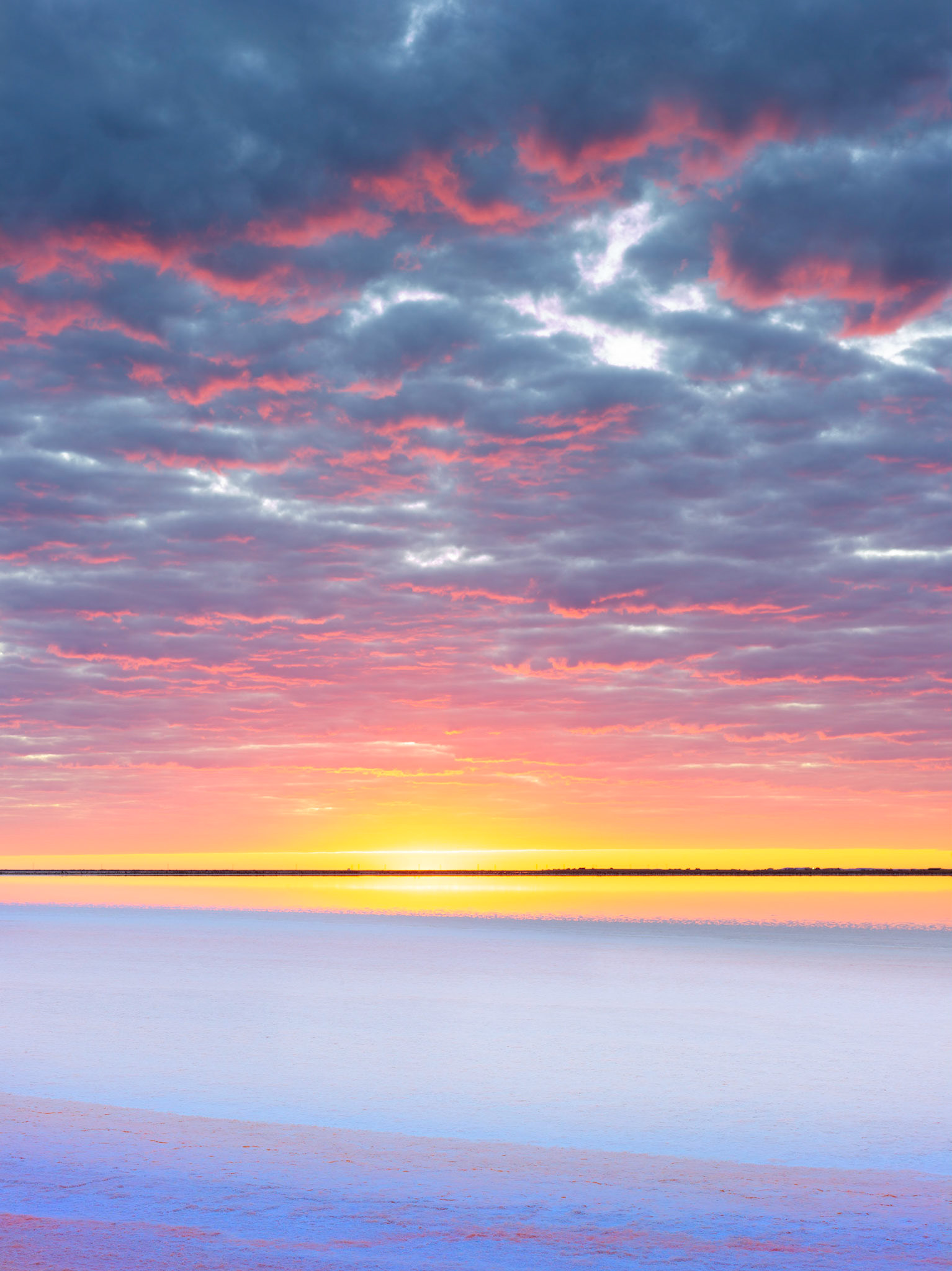 Dampier Salt Pond sunrise - Order Code Pilb065