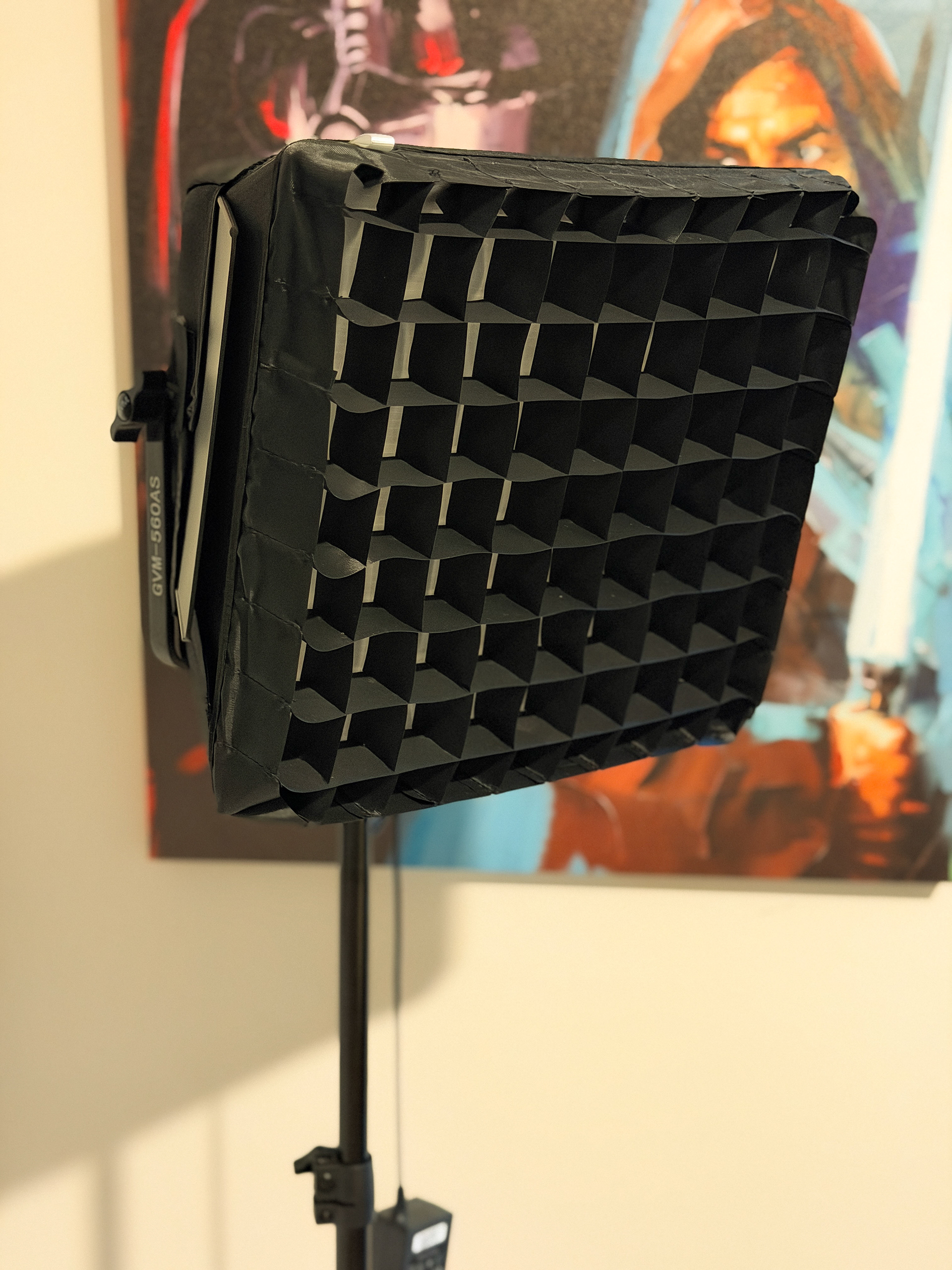 Lighting GVM 560AS:This is how I set the vibe. The GVM softens the light for a clean look.