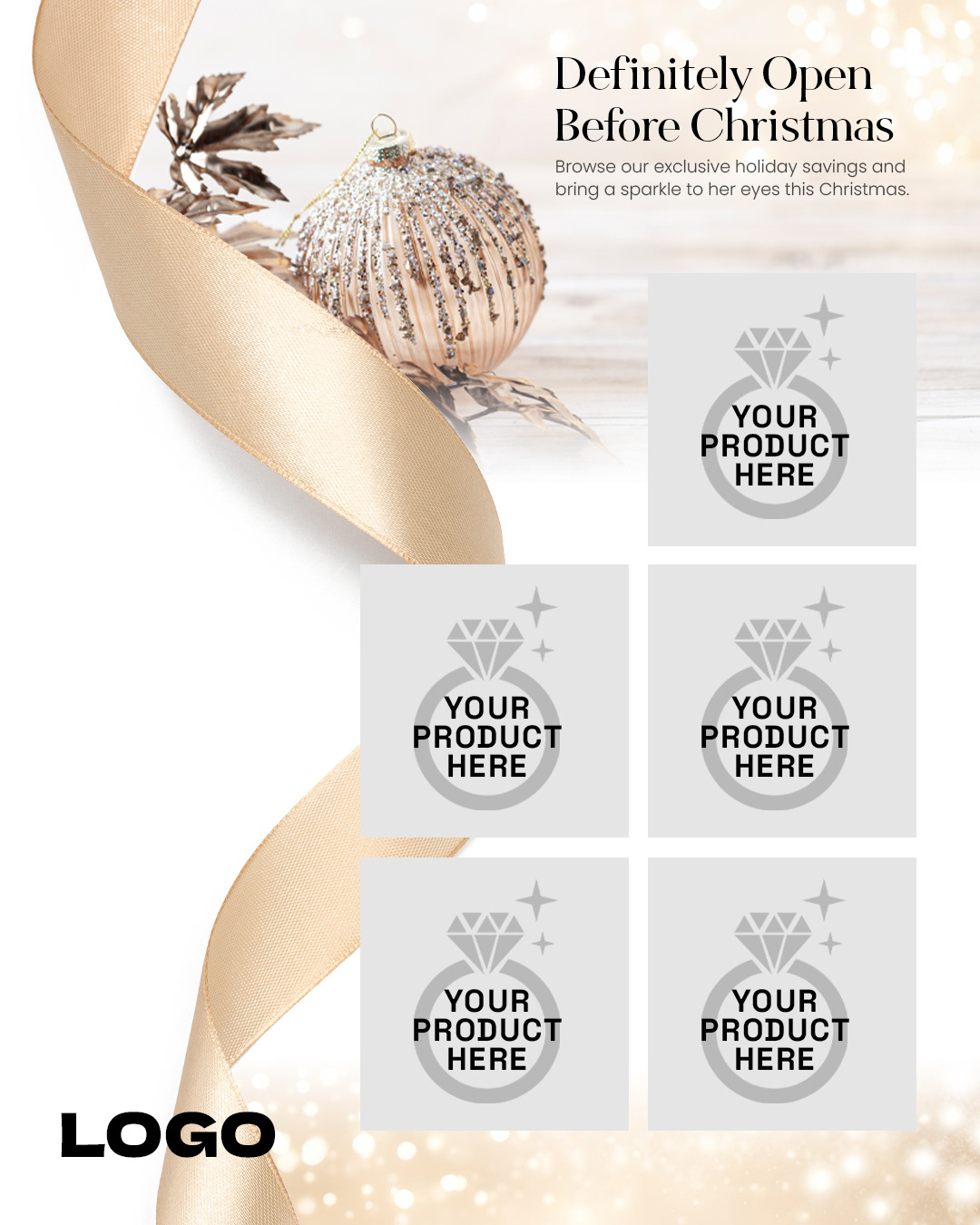 PACKAGE INCLUDES EBLAST,  WEB BANNER & SOCIAL POST (FB OR IG) - Add your choice of product and text. Custom Artwork Also Available.