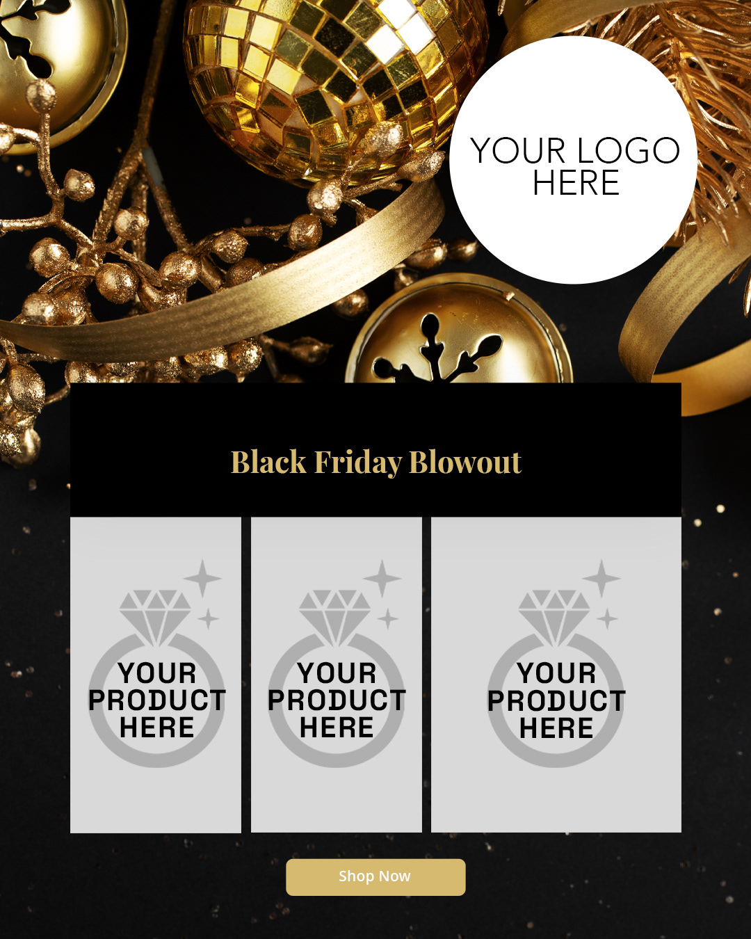 PACKAGE INCLUDES EBLAST,  WEB BANNER & SOCIAL POST (FB OR IG) - Add your choice of product and text. Custom Artwork Also Available.