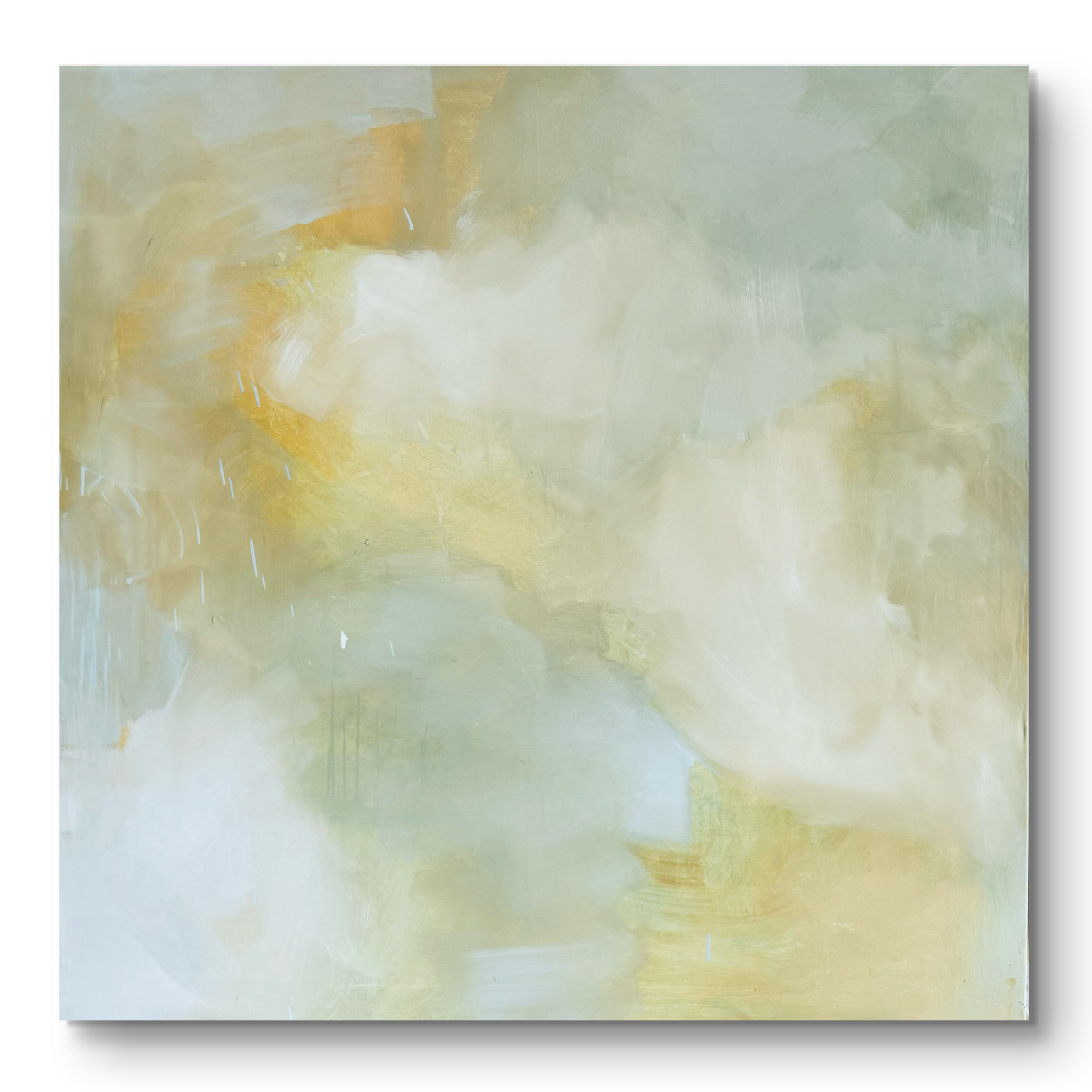 Träume I - Natural pigments on canvas 110 x 110 cm