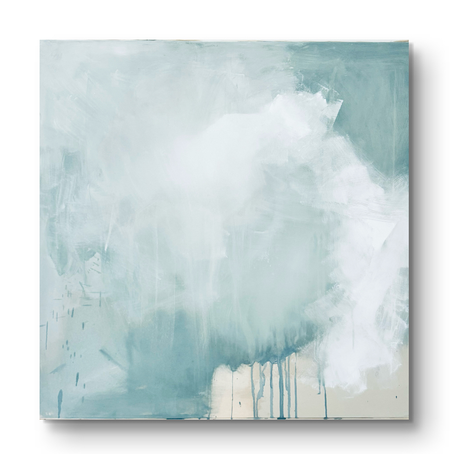 Gleichmut II - Natural pigments on canvas 110 x 110 cm