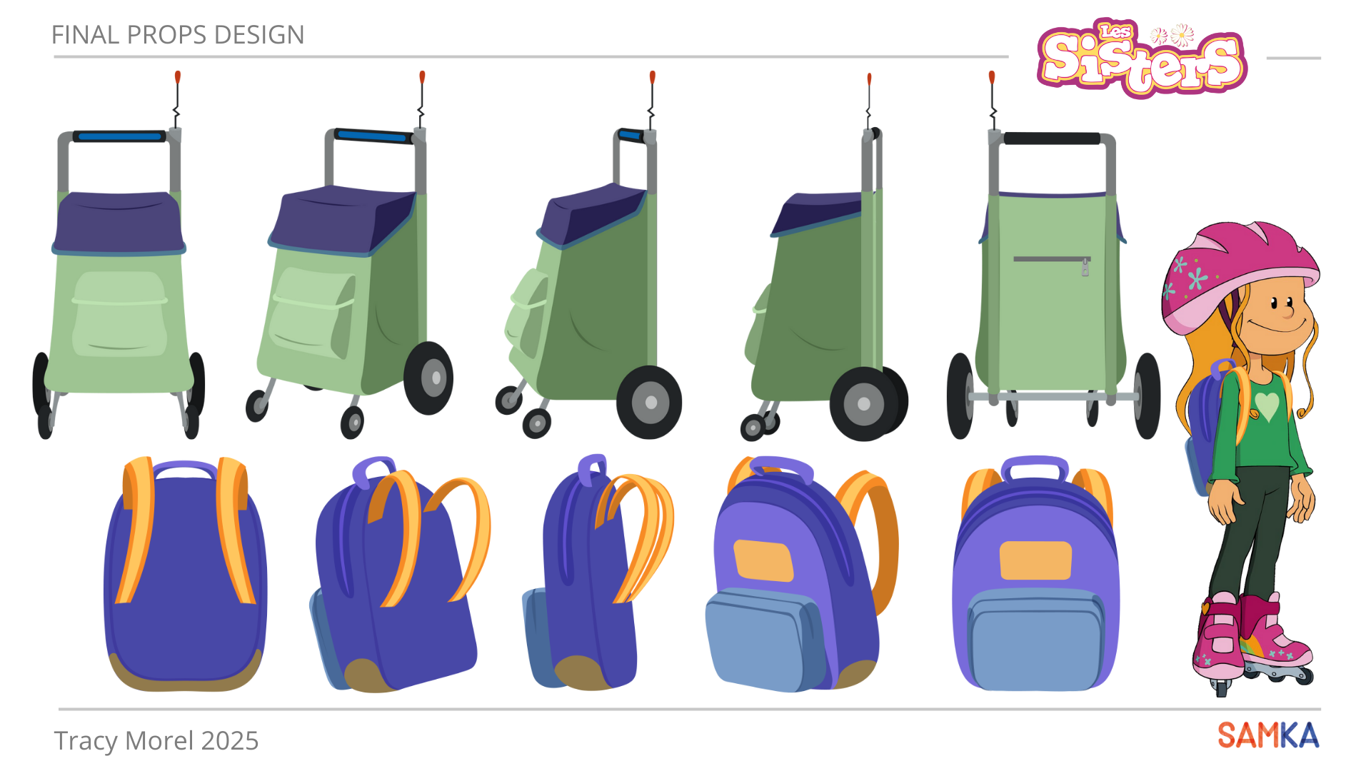 Props réalisés lors de ma mission sur la série "Les Sisters" saison 4 chez Samka