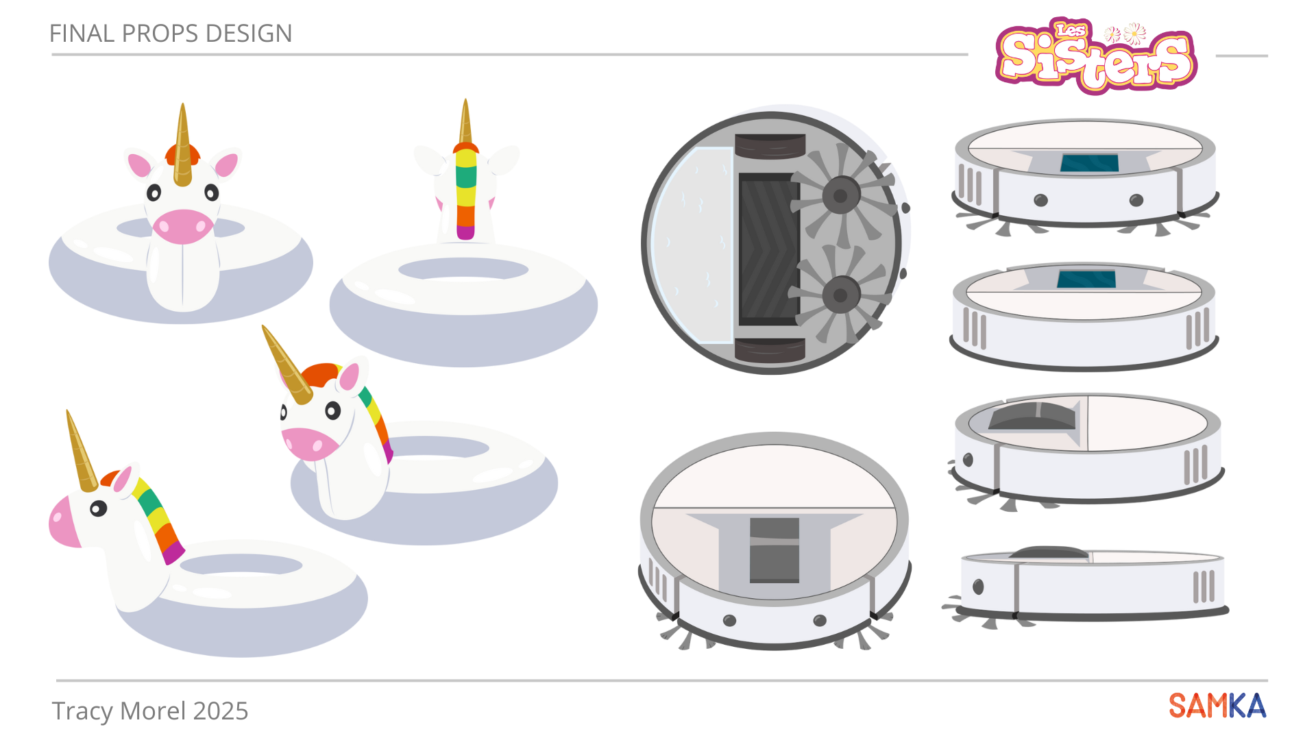 Props réalisés lors de ma mission sur la série "Les Sisters" saison 4 chez Samka