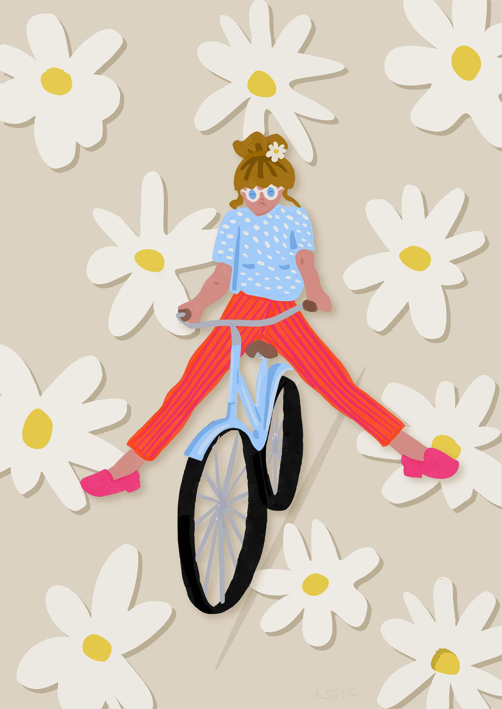 flower power bicycle