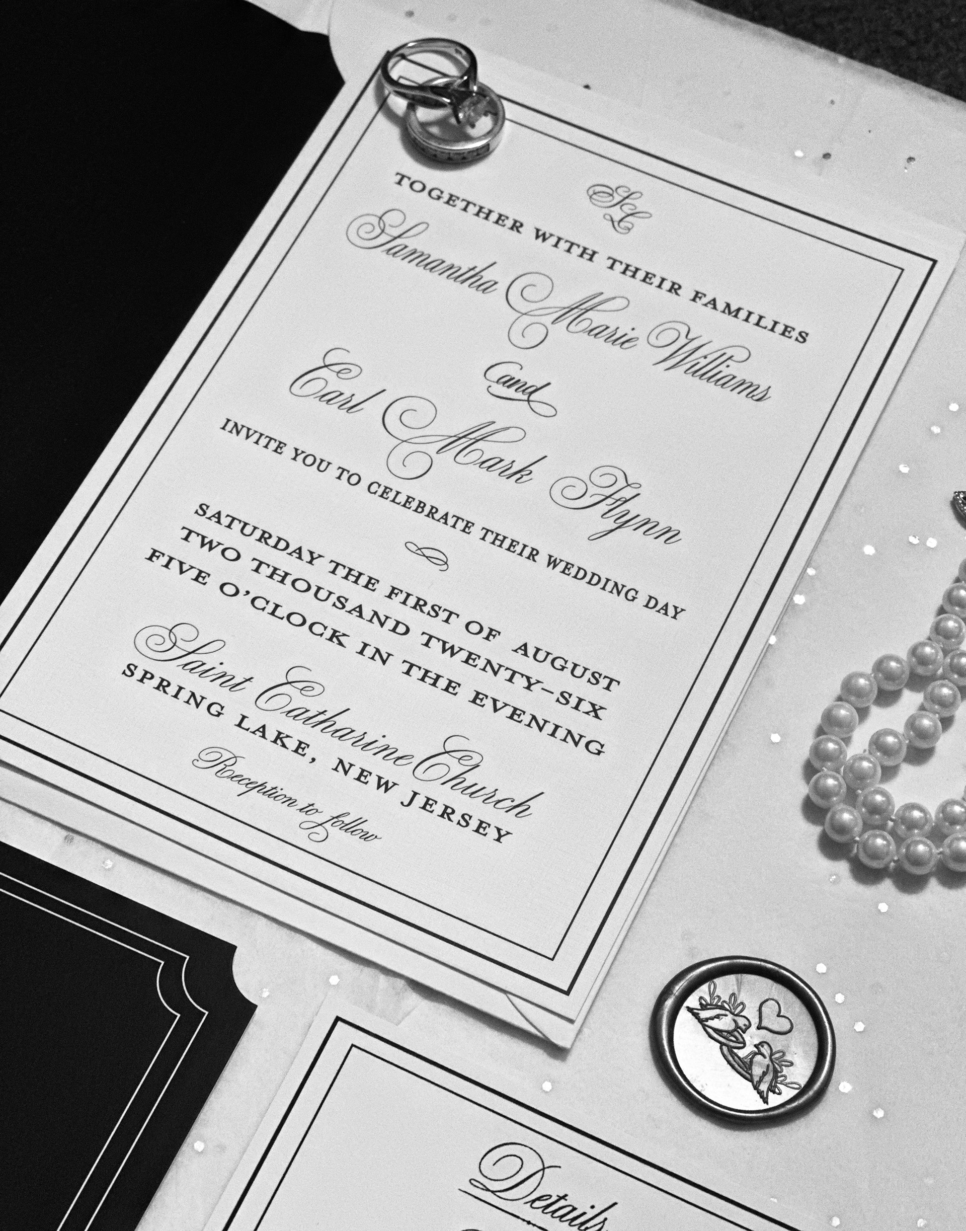 Black Tie Invitation