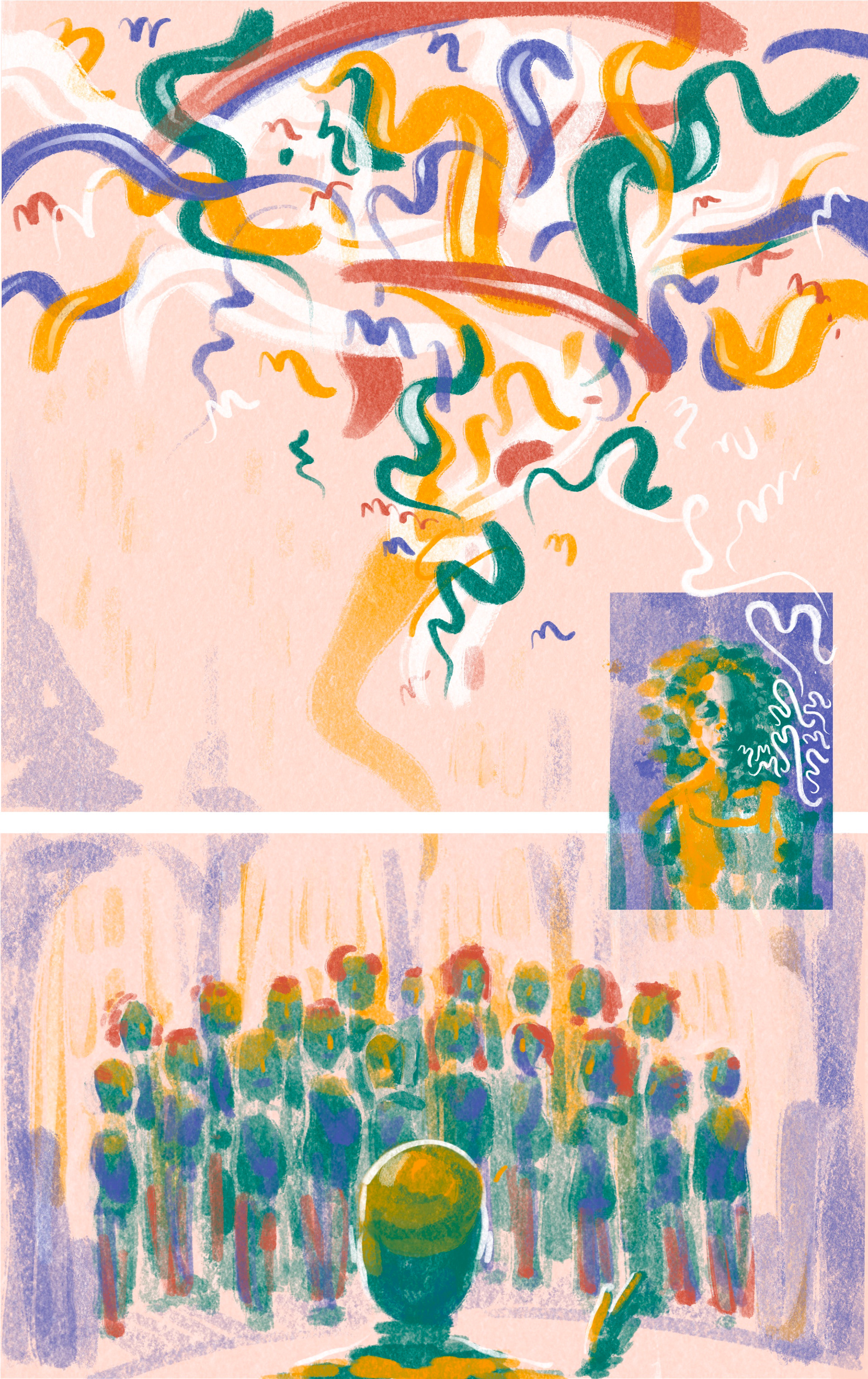 Choir singing, June 2021.