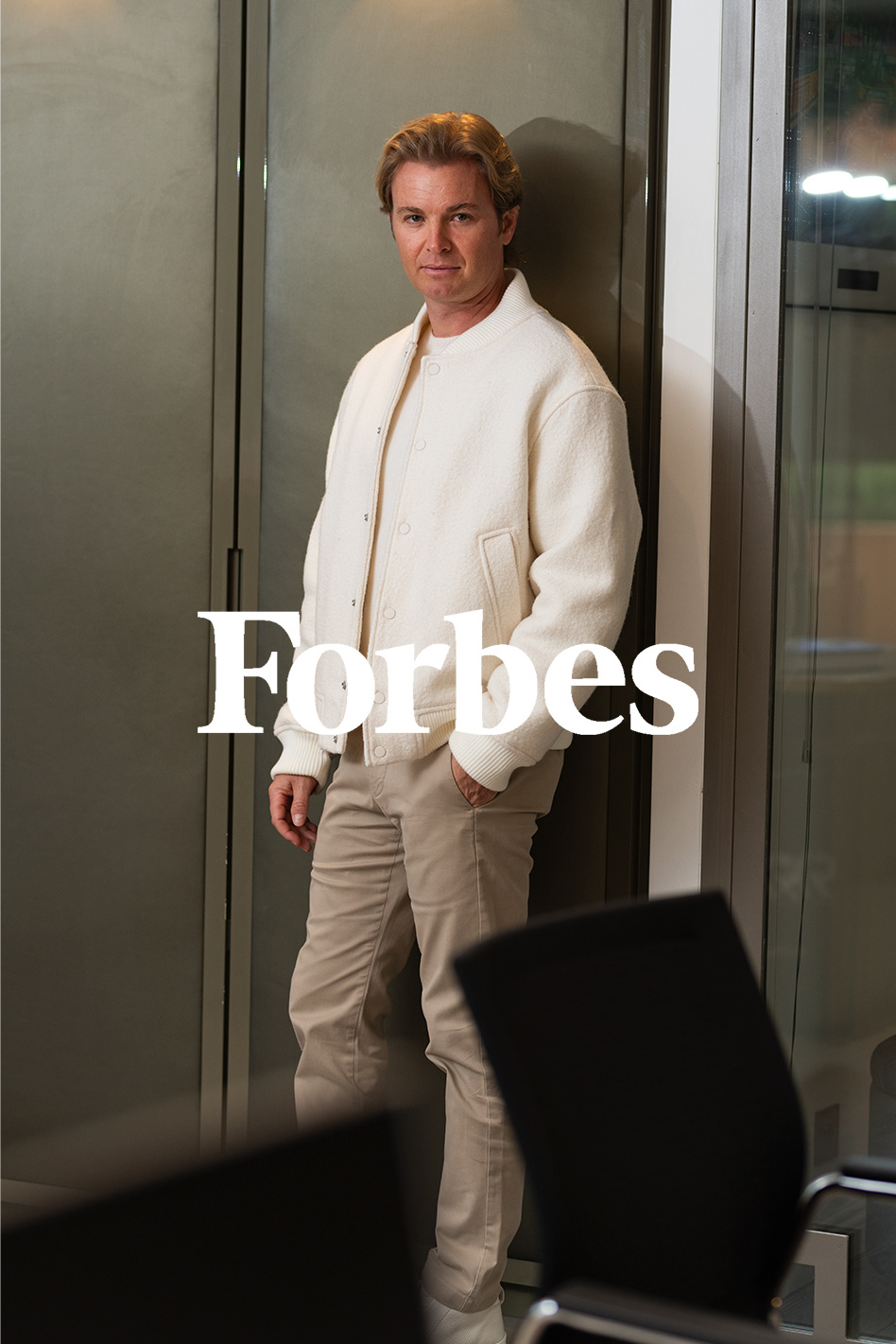Nico Rosberg editorial photo shooting in Monaco for Forbes Austria