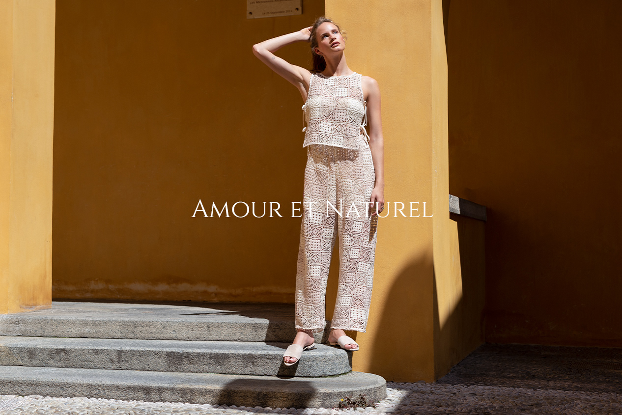 Amour et Naturel SS23 shooting campagne à Menton, France