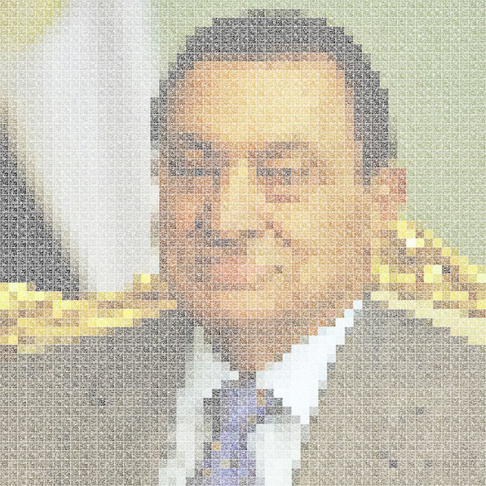 "Mubarak", 70 x 70 inches