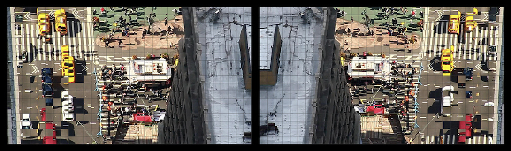 “two impressions, awkwardly vying for prominence”, 17 3/4 x 60