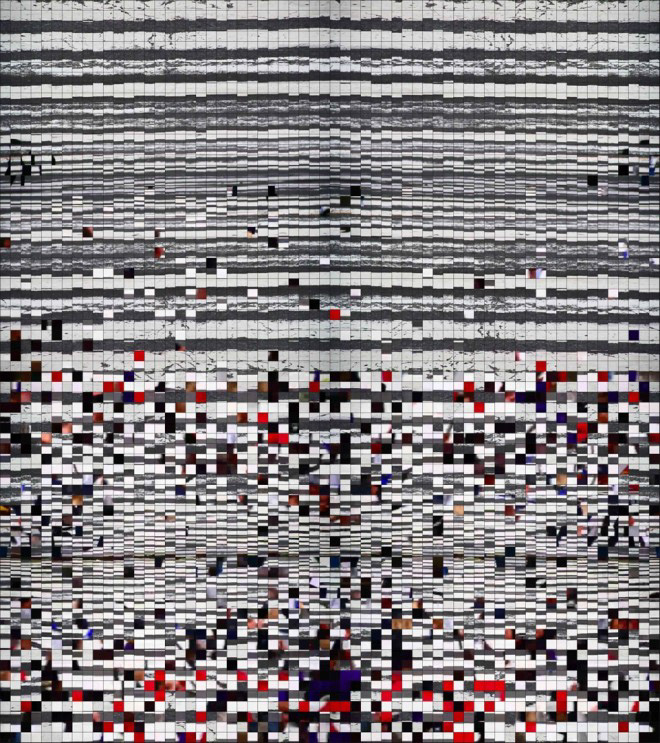 "Finite Field A", 43 x 38.5 inches