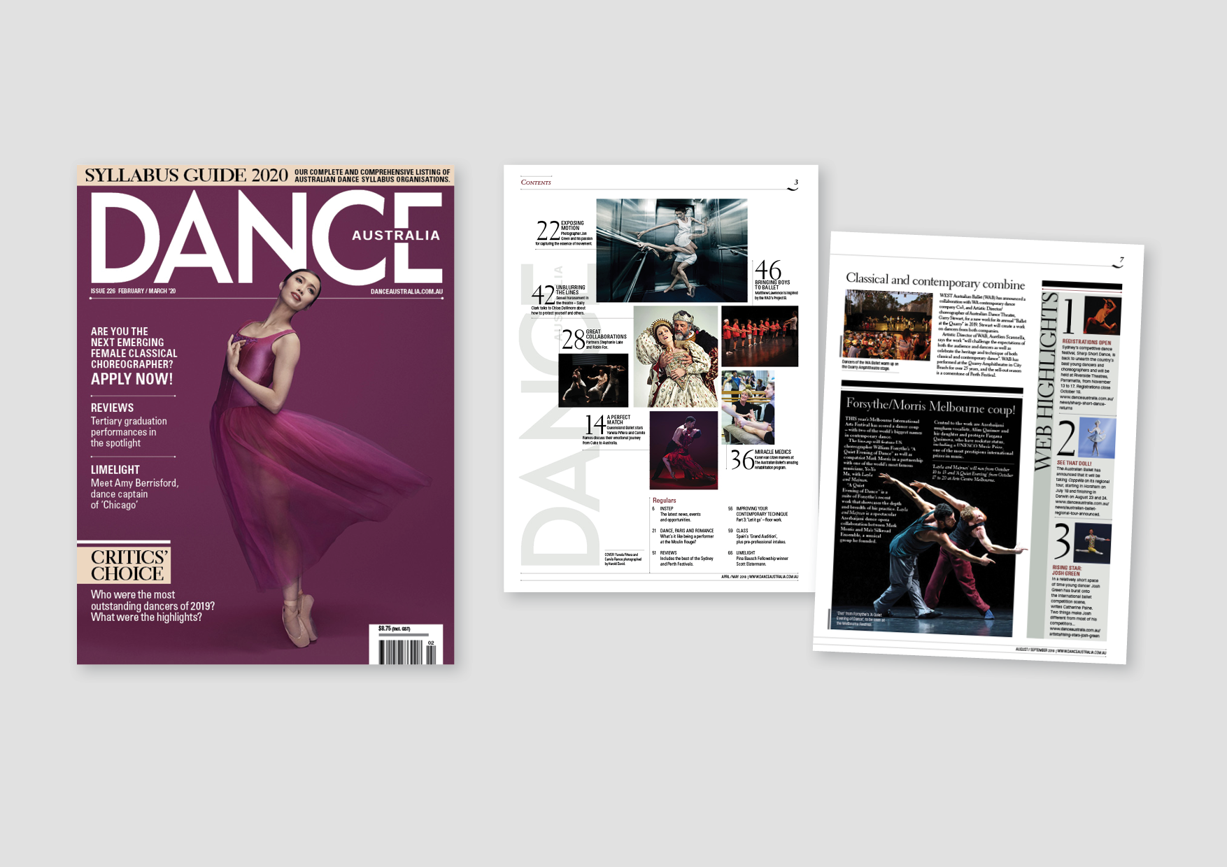 Dance Australia – For dance students and professionals | Publisher: Yaffa Media