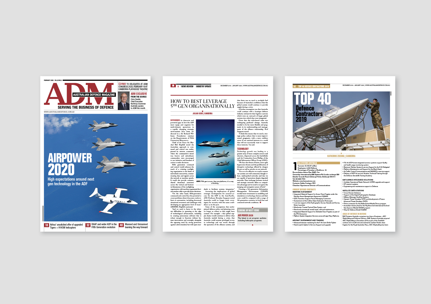 Australian Defence Magazine – Trade publication for Defence and Government organisations | Publisher: Yaffa Media